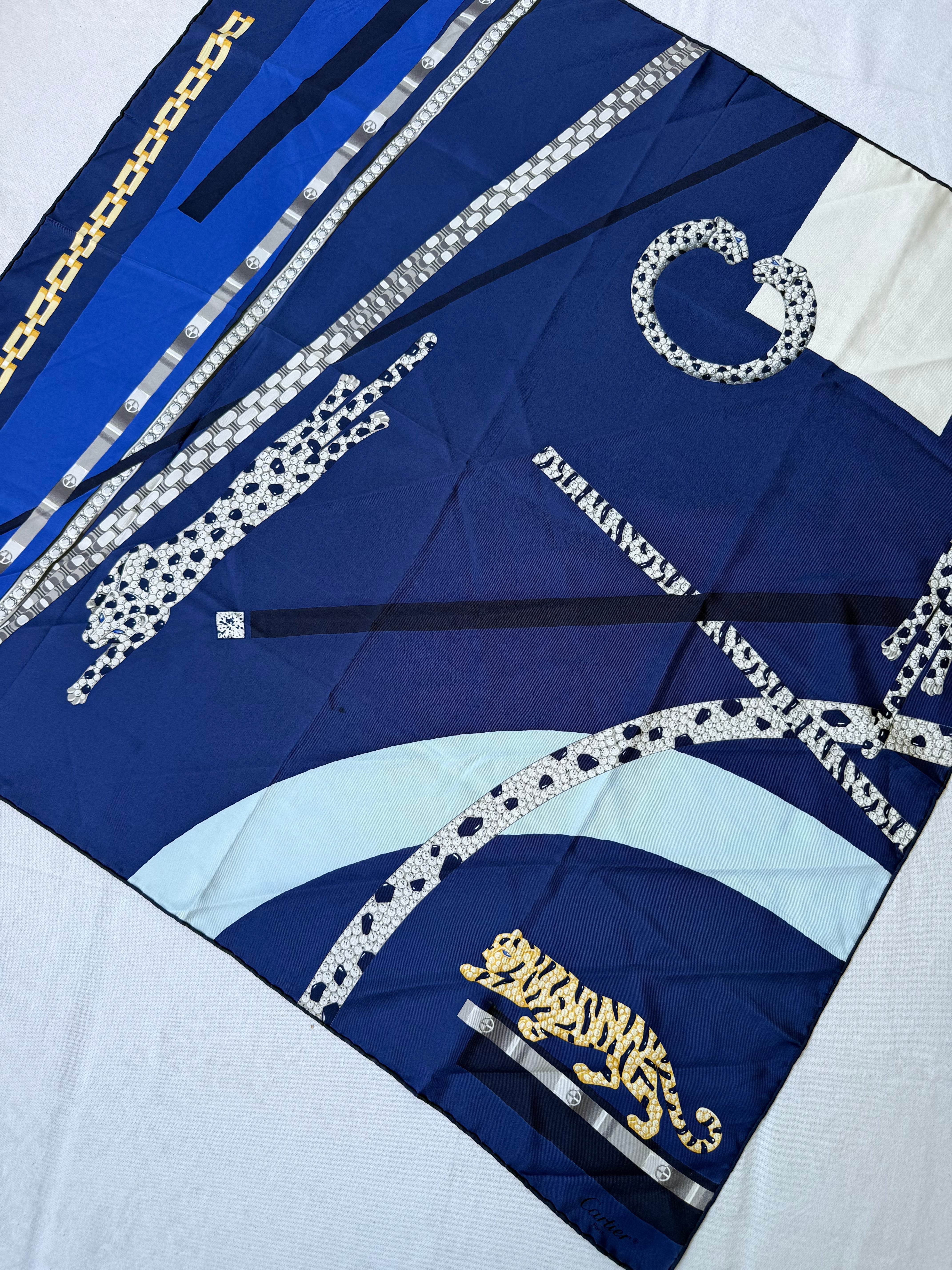 Foulard Cartier – Graphique Et Panthère - Image 3