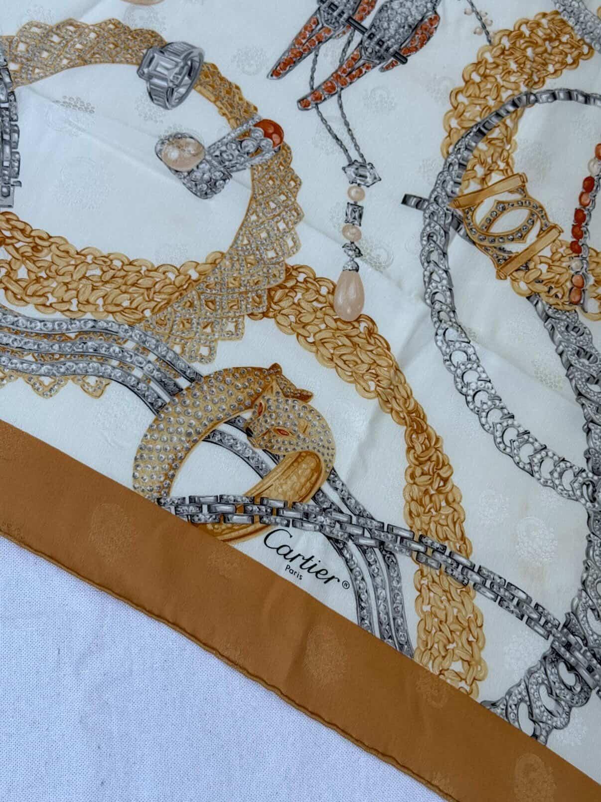 Foulard Cartier – Motif Bijouterie - Image 4