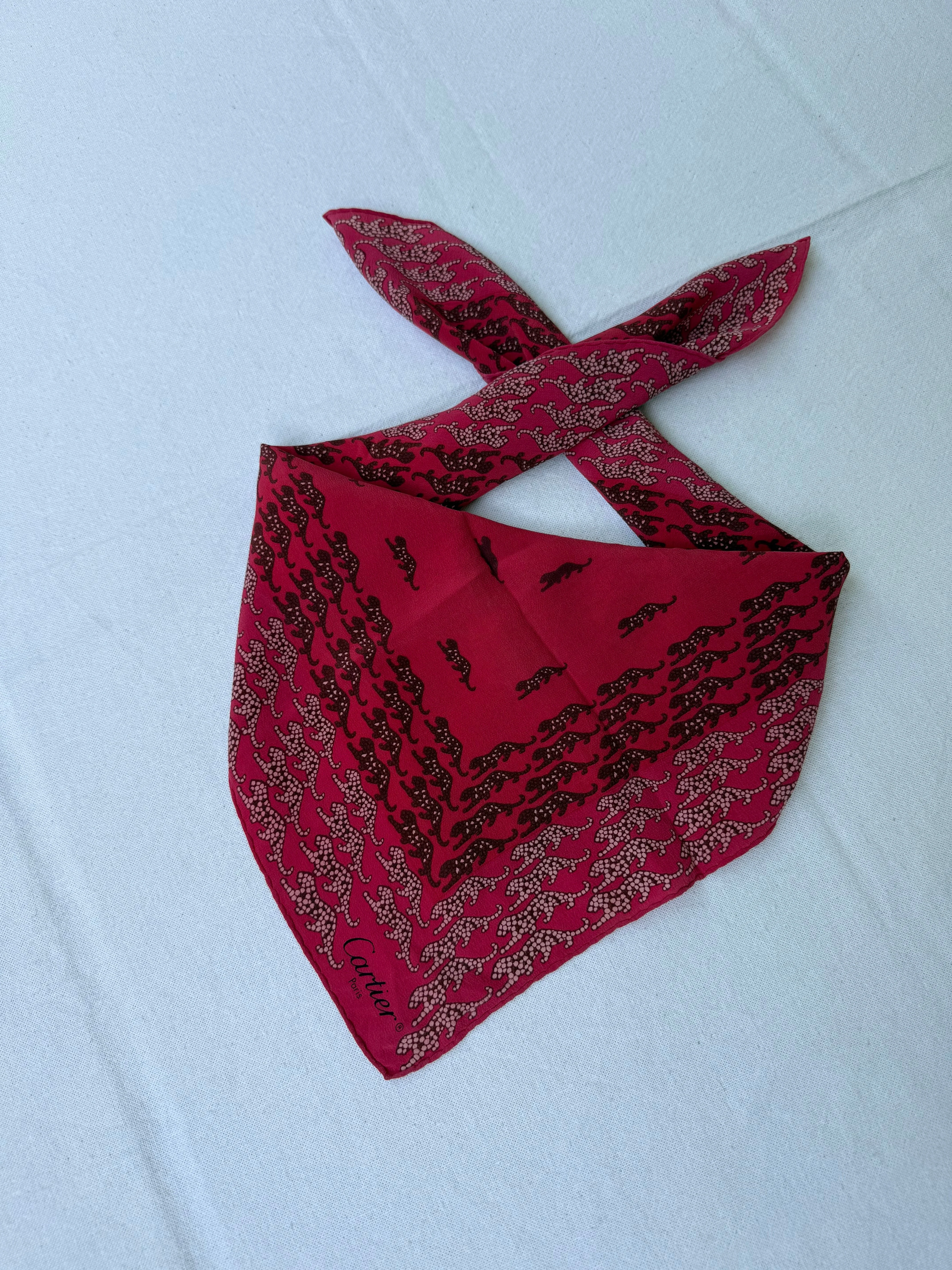 Foulard Cartier – Motifs Panthères - Image 2