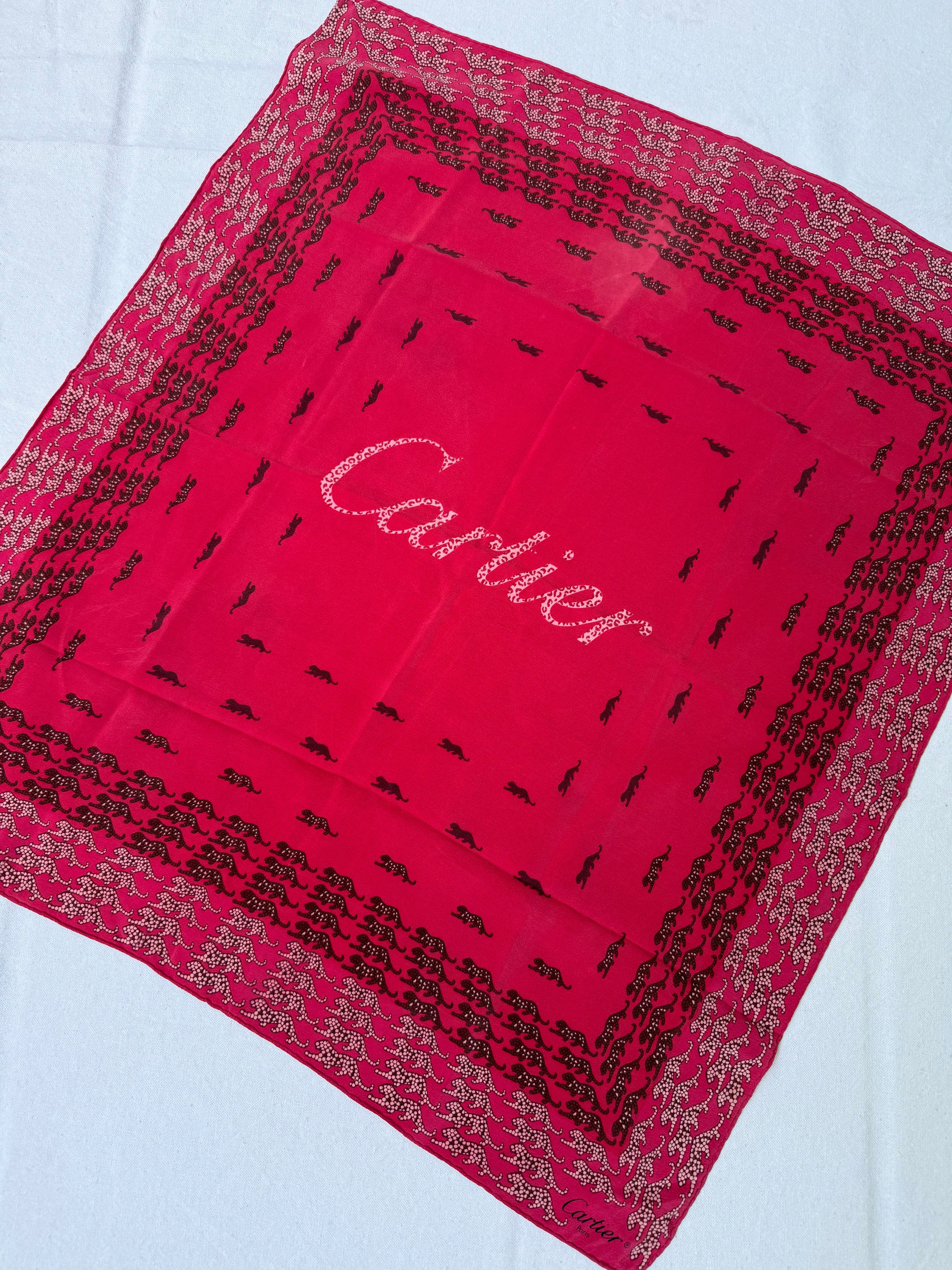 Foulard Cartier – Motifs Panthères - Image 3