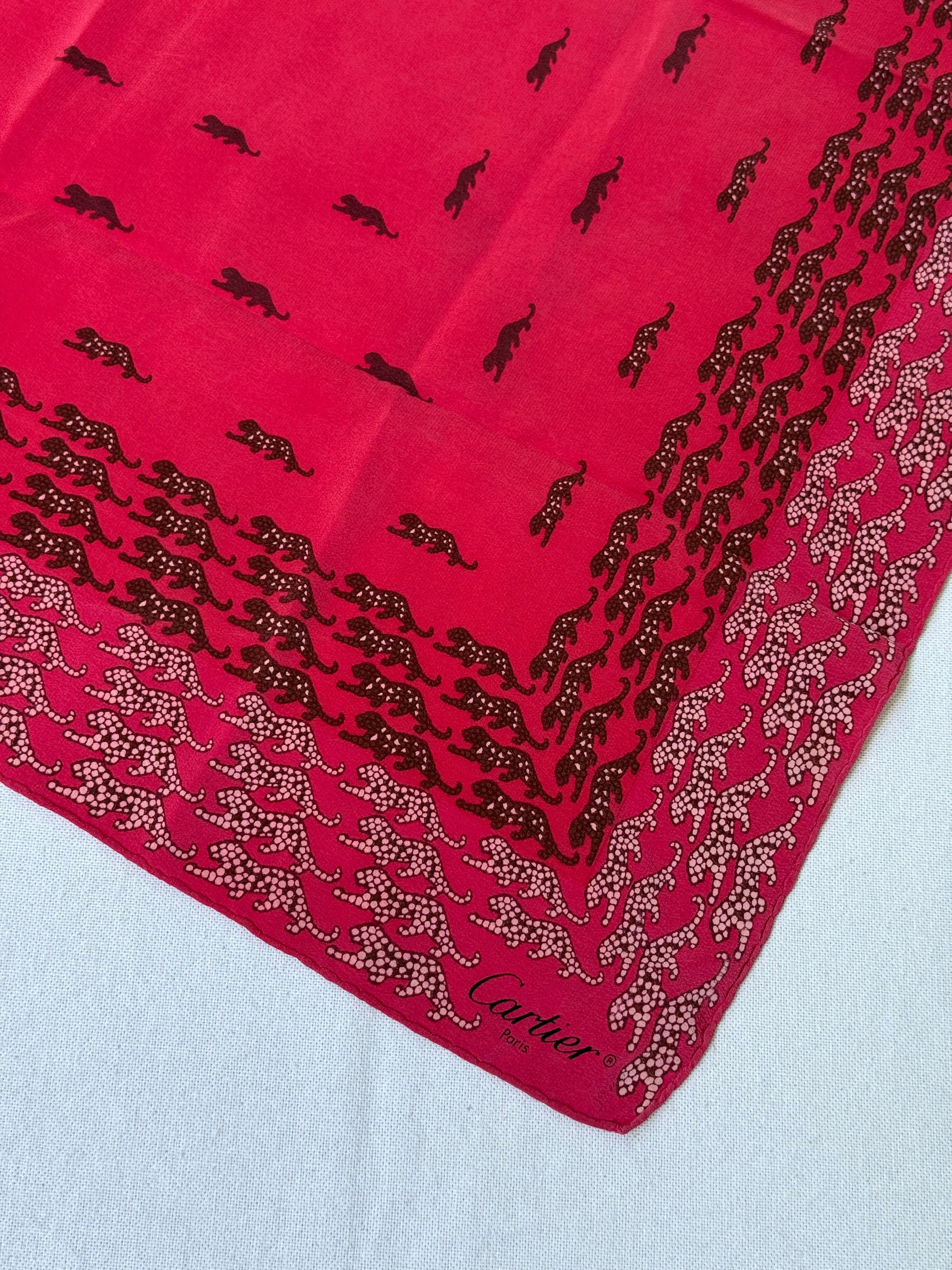 Foulard Cartier – Motifs Panthères - Image 4