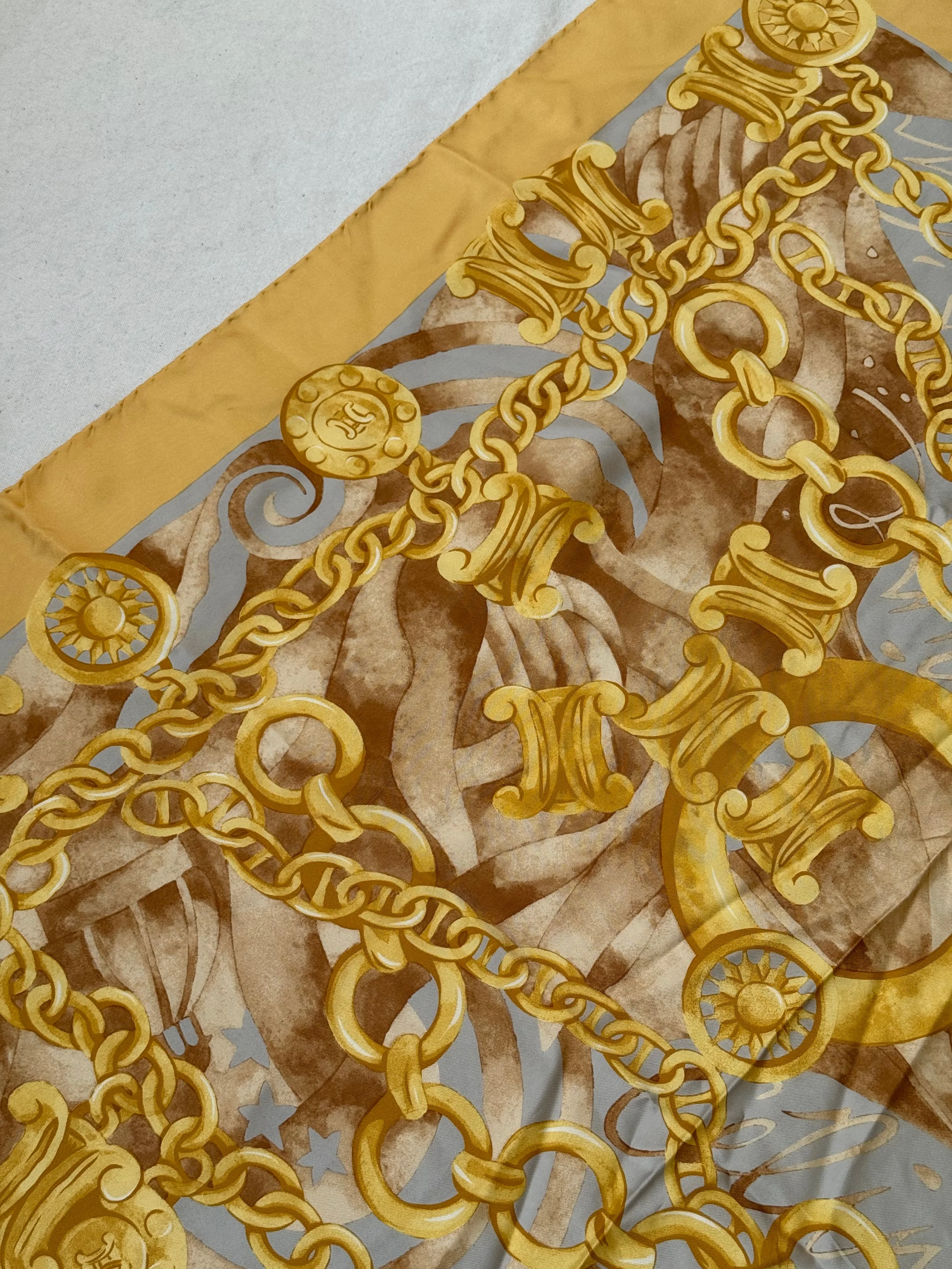 Foulard Céline – Chaînes Et Médaillons - Image 6