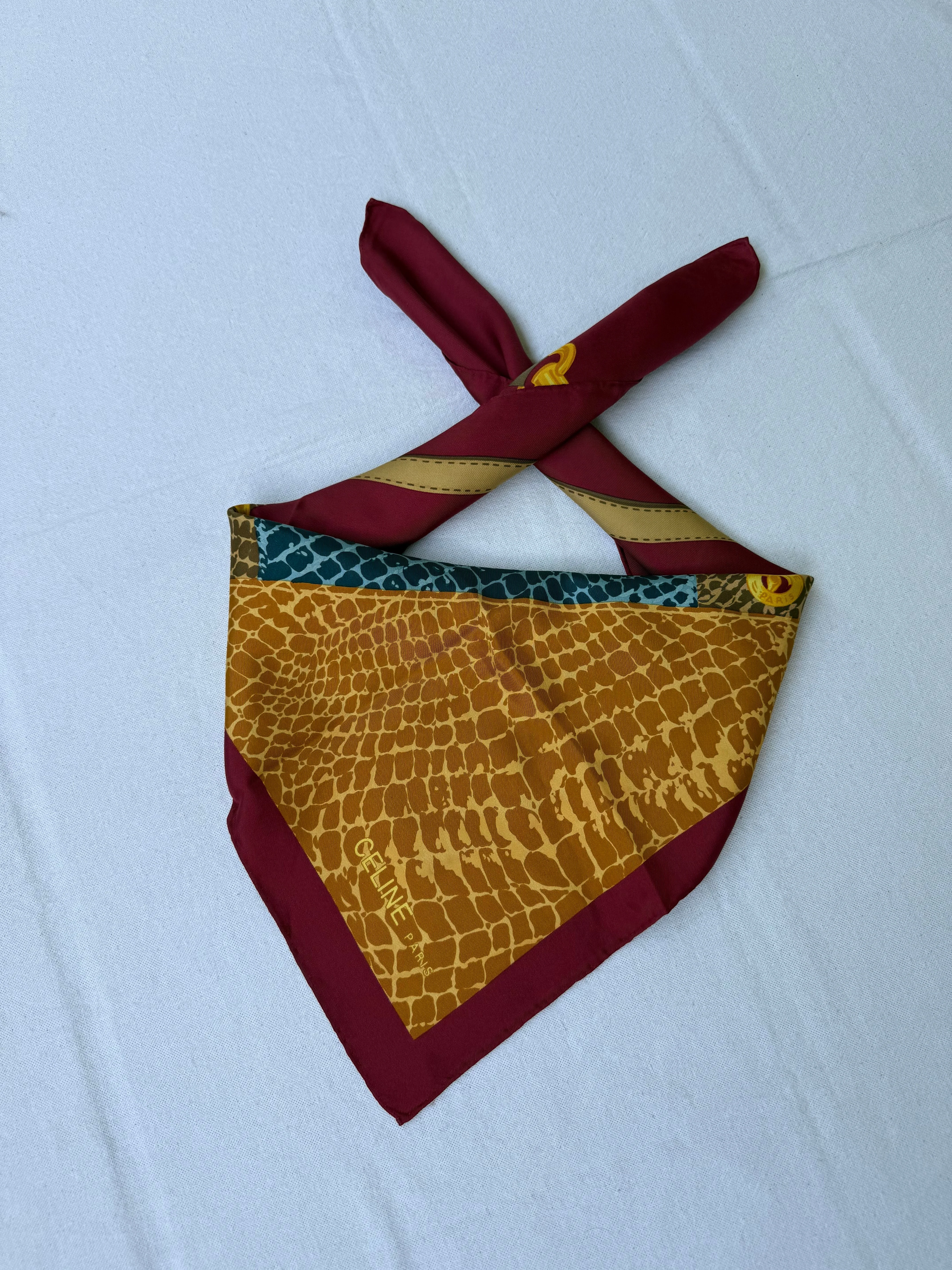 Foulard Céline – Modèle Étriers Et Serpent - Image 2