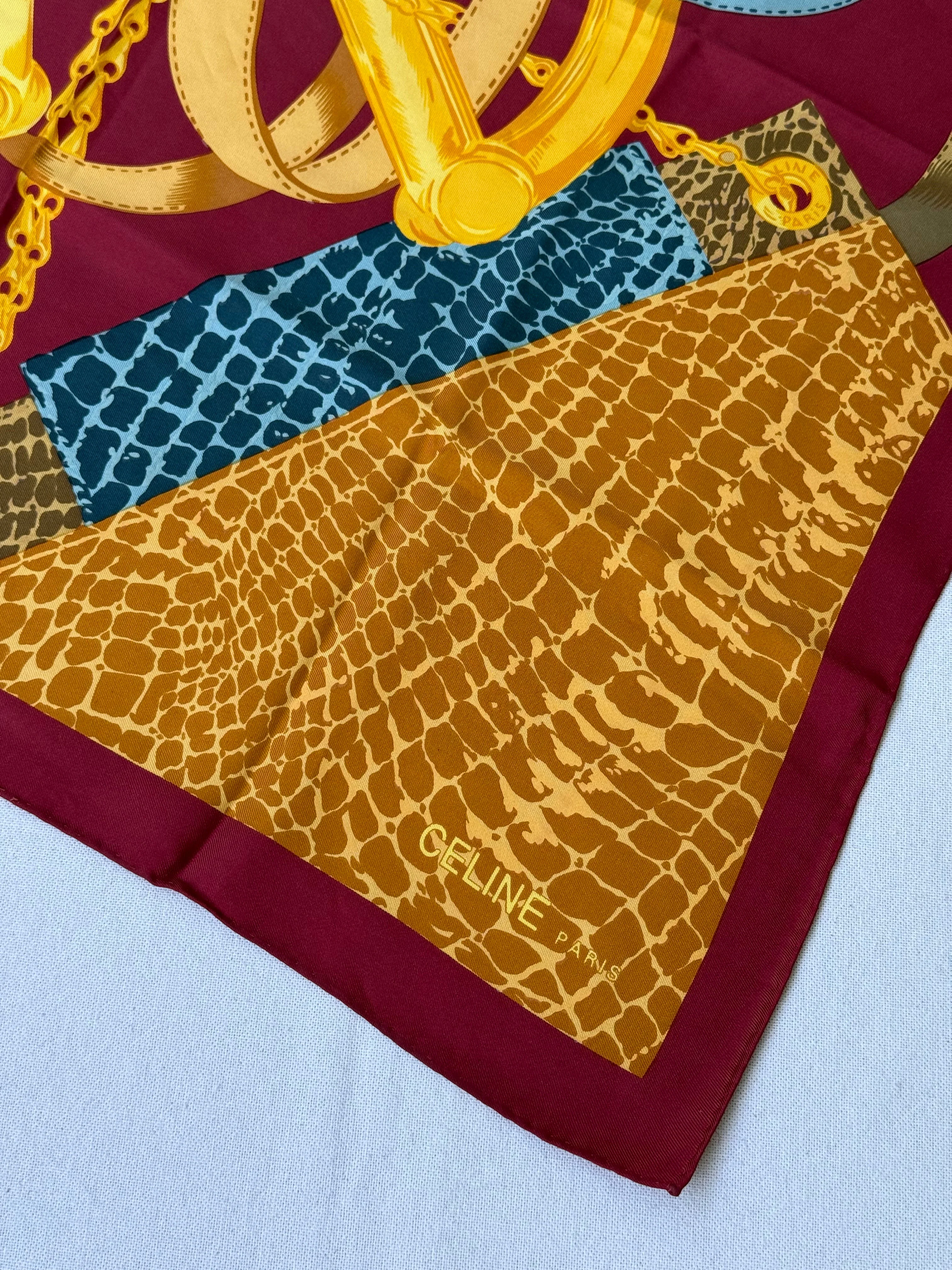 Foulard Céline – Modèle Étriers Et Serpent - Image 4