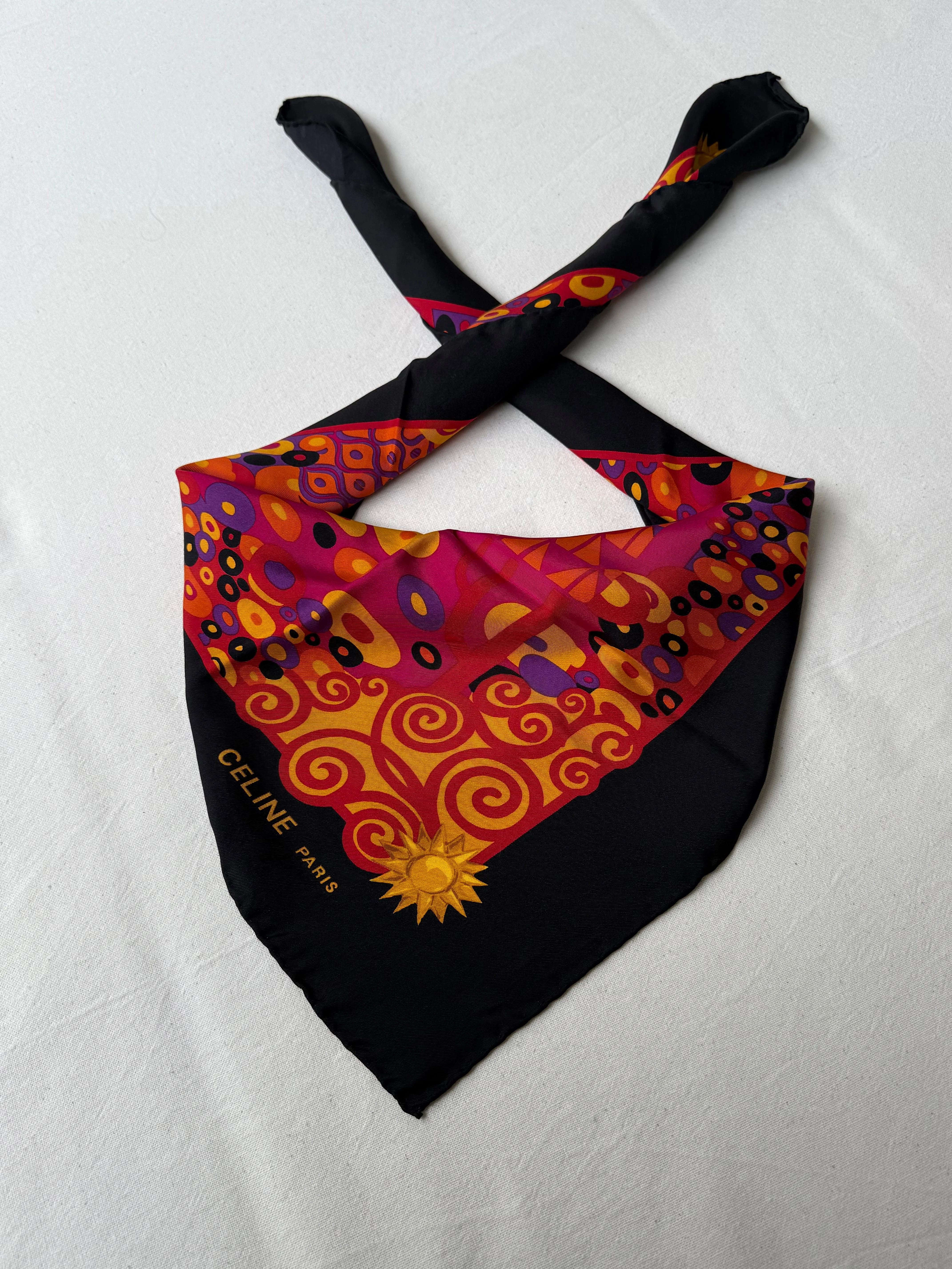 Céline - Foulard - Motifs Colorés Géométriques - Image 2