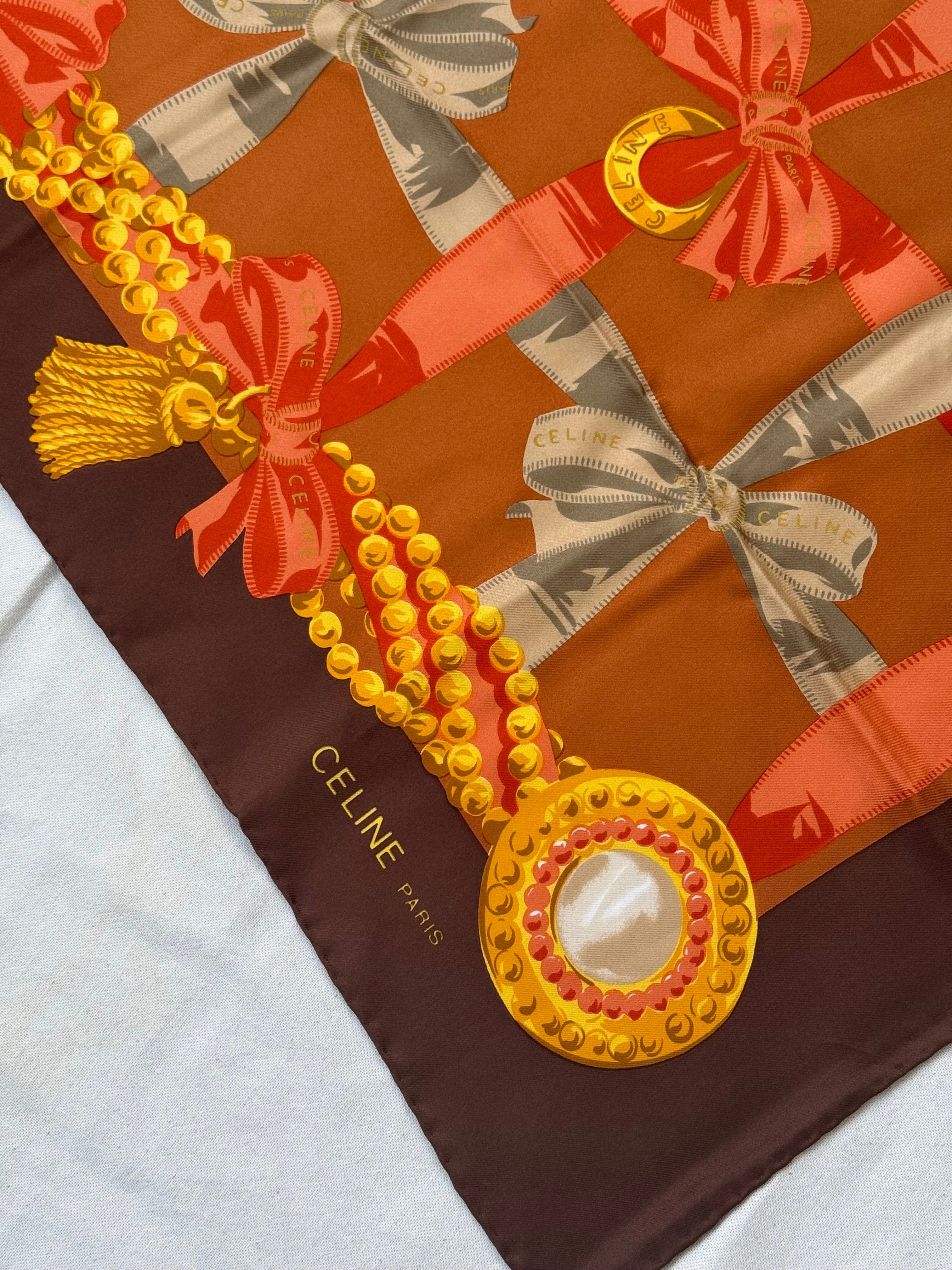 Foulard Céline – Motifs Nœuds - Image 4
