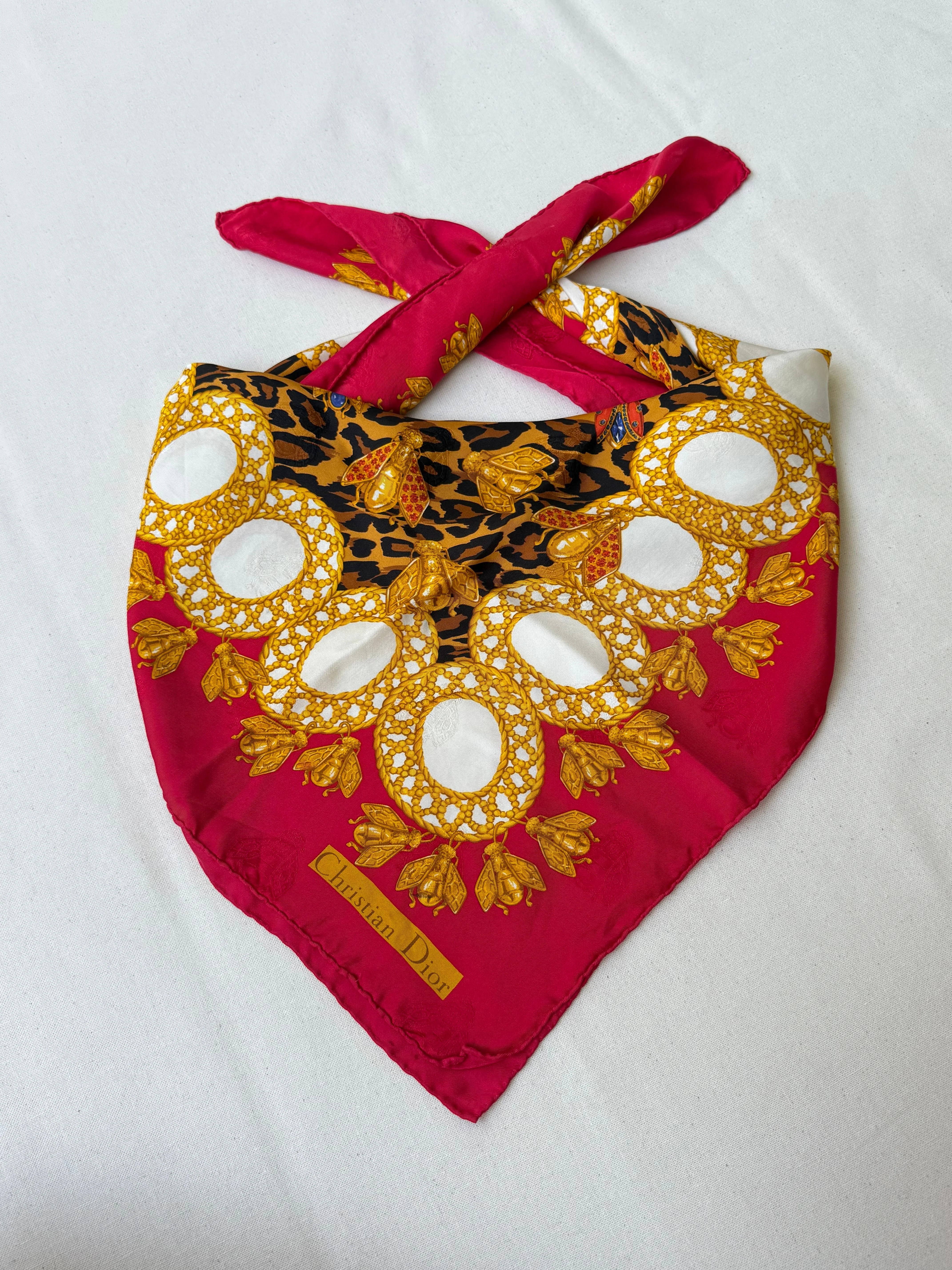 Christian Dior - Foulard - Modèle Léopard Et Abeilles - Image 2