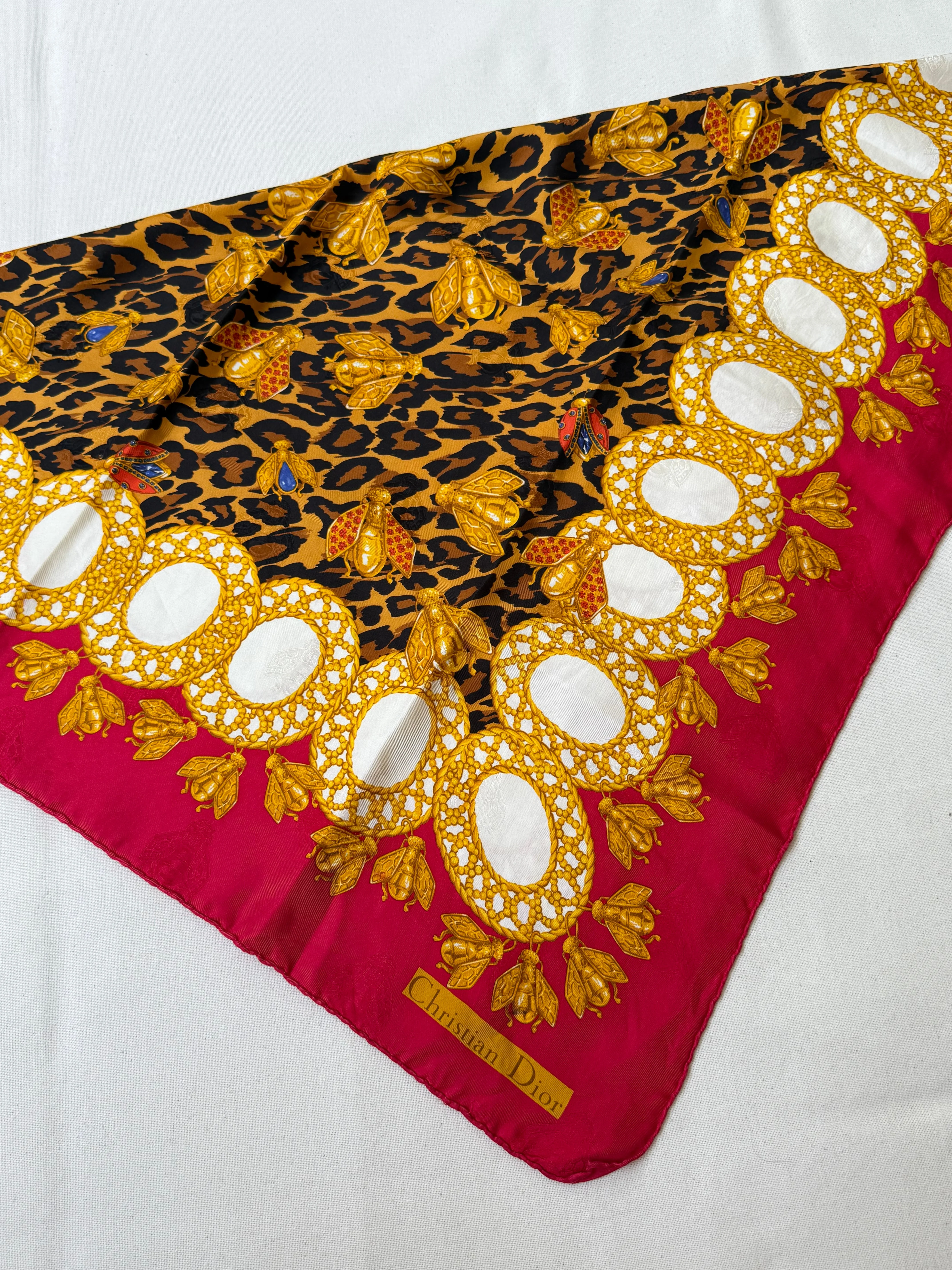 Christian Dior - Foulard - Modèle Léopard Et Abeilles - Image 7