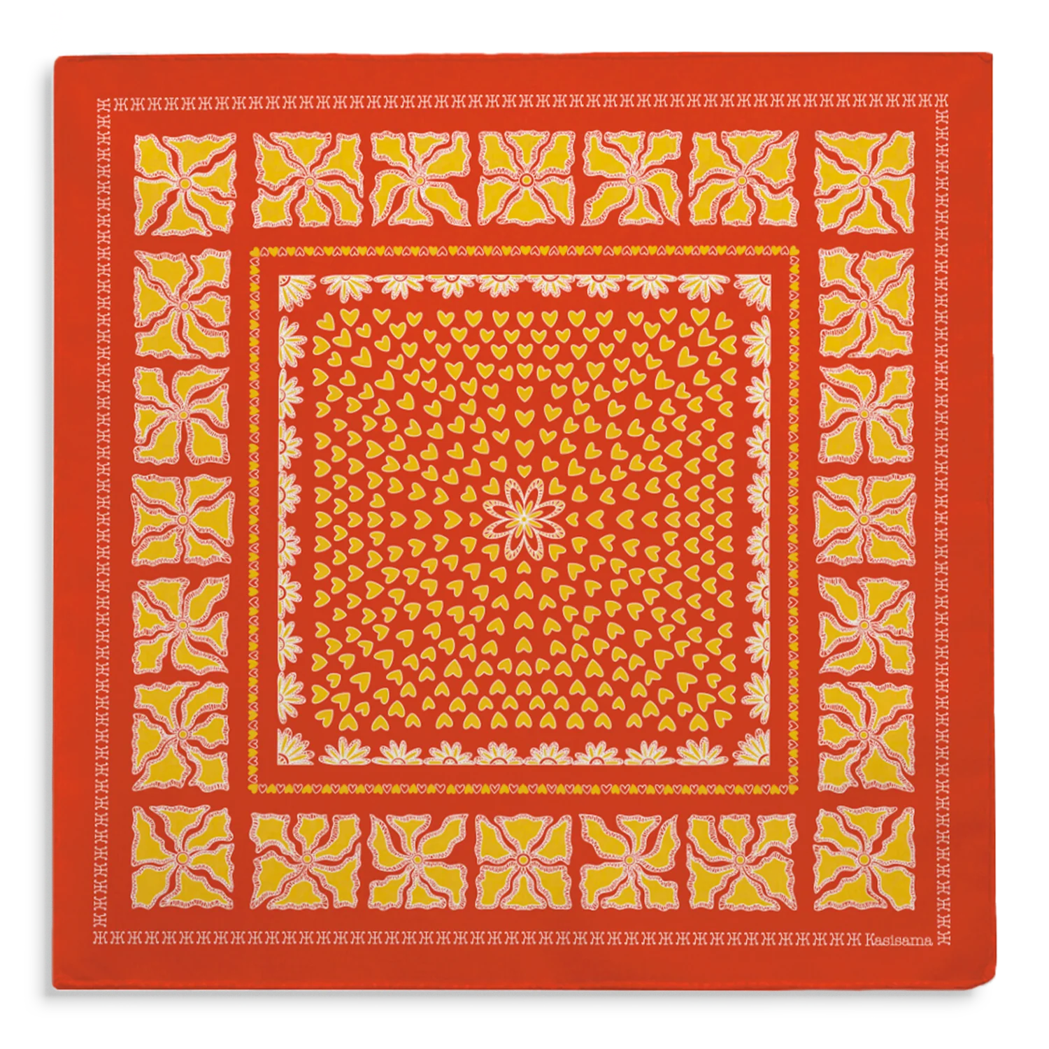 Foulard Hanoi - Rouille - 100% Coton - Image 4