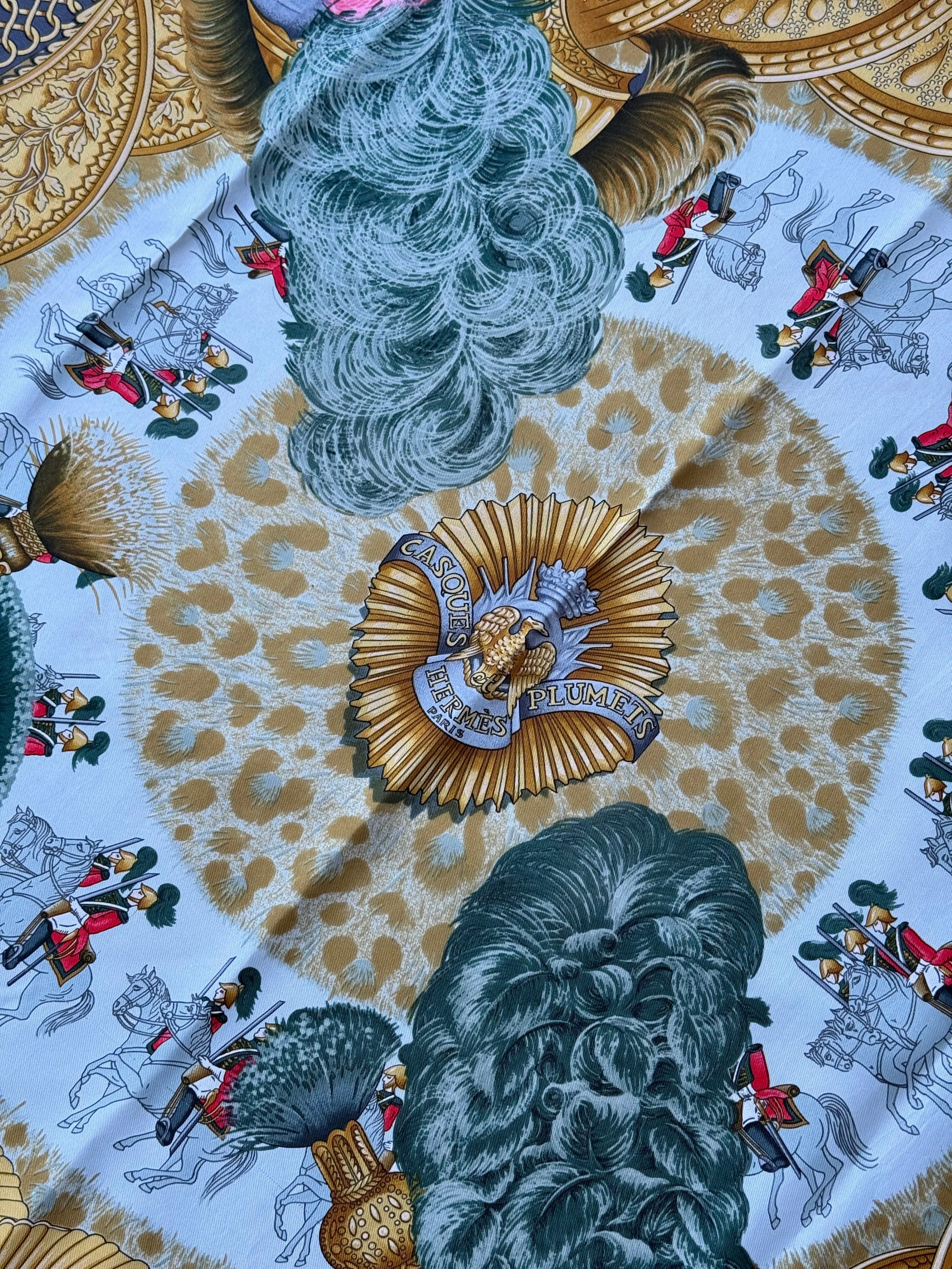 Foulard Hermès – Modèle Casques Et Plumets - Image 4
