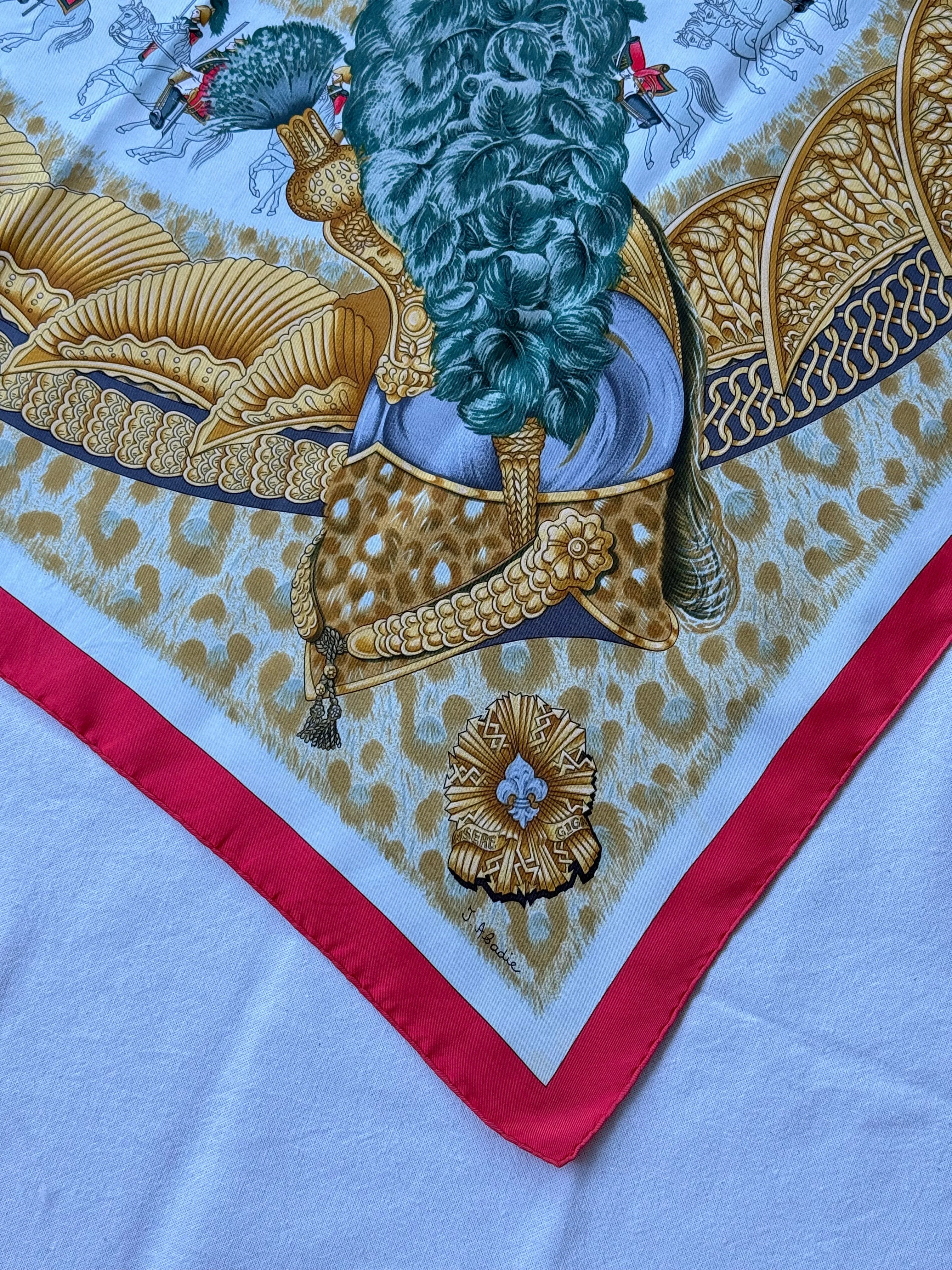 Foulard Hermès – Modèle Casques Et Plumets - Image 5