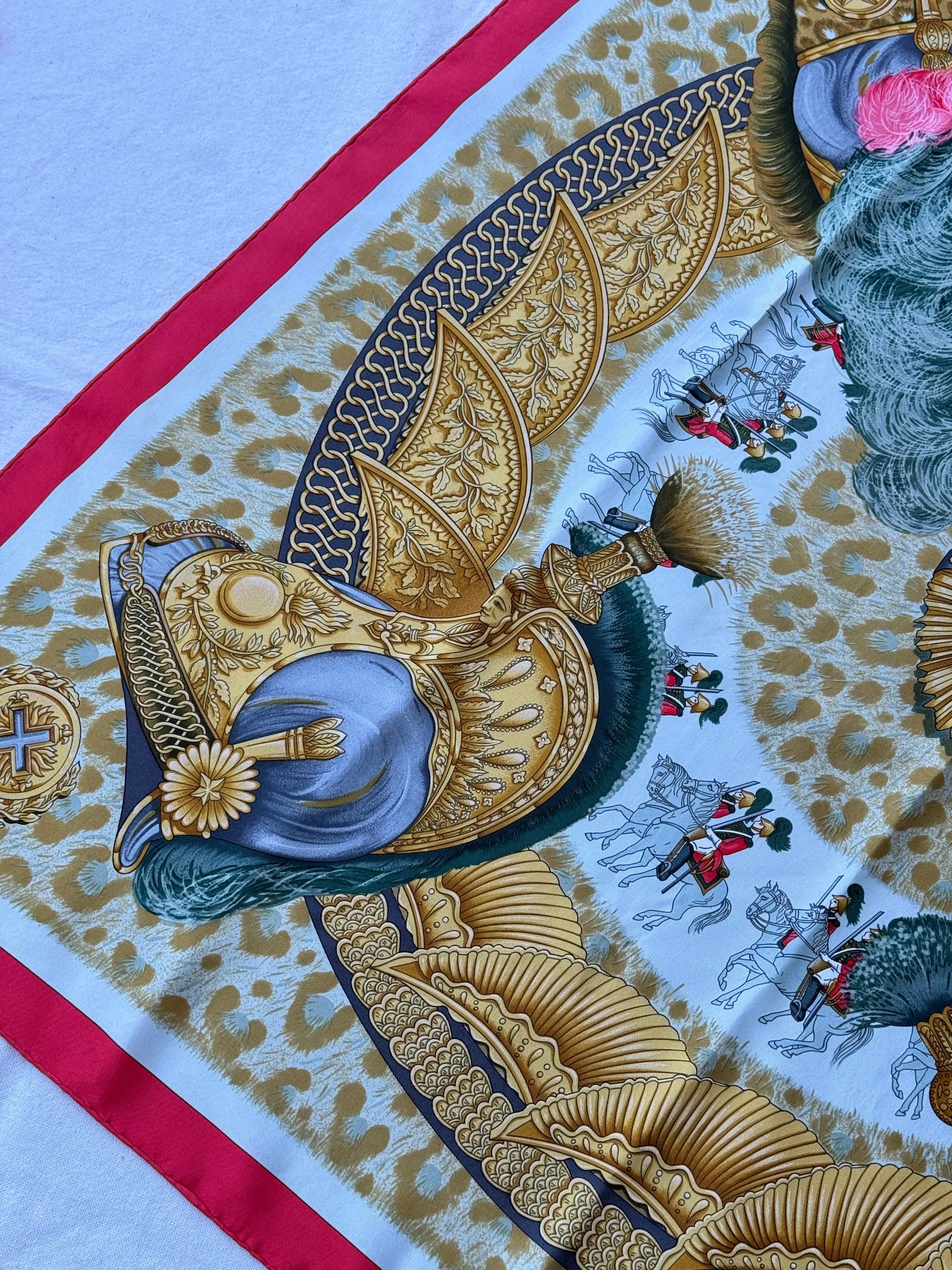 Foulard Hermès – Modèle Casques Et Plumets - Image 6