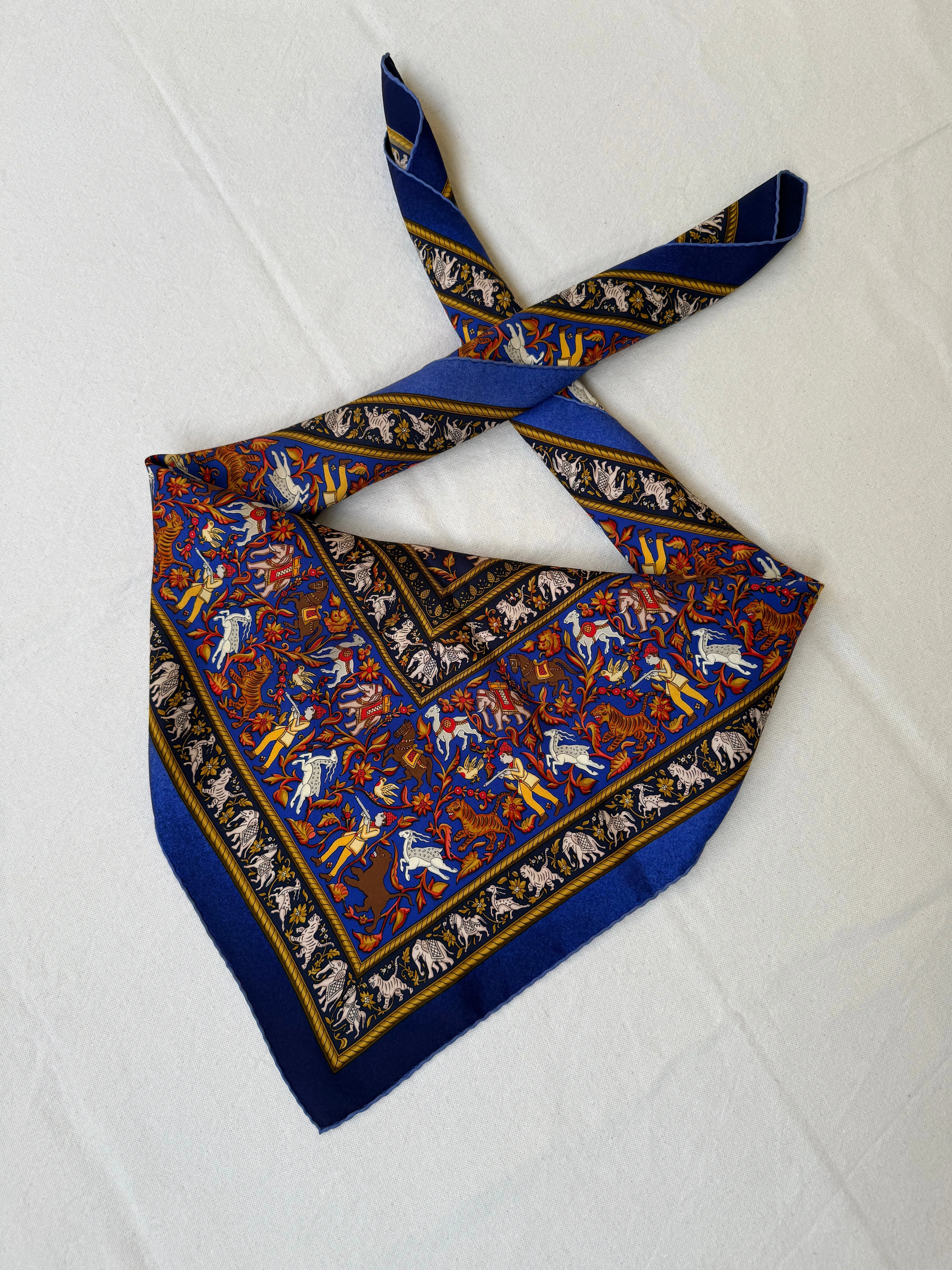 Foulard Hermès – Modèle Chasse En Inde - Image 2