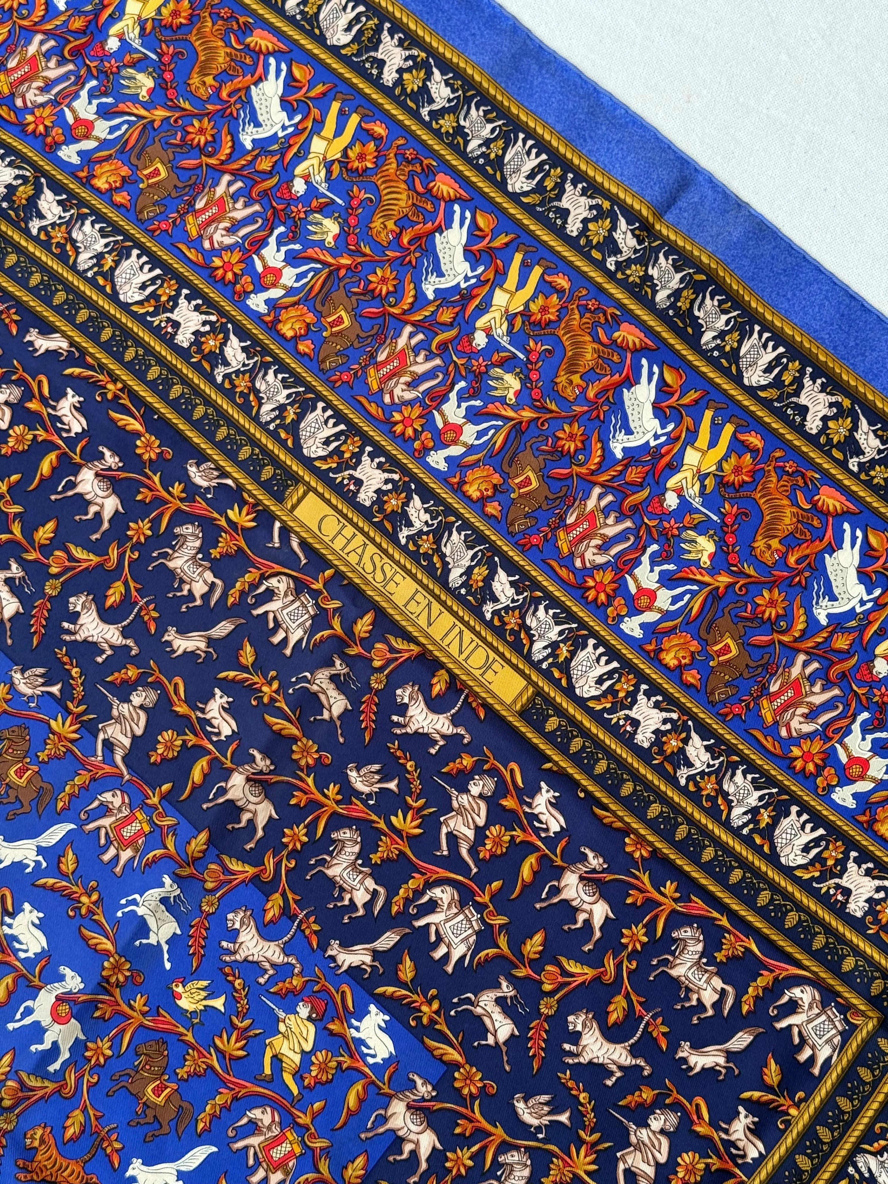 Foulard Hermès – Modèle Chasse En Inde - Image 5