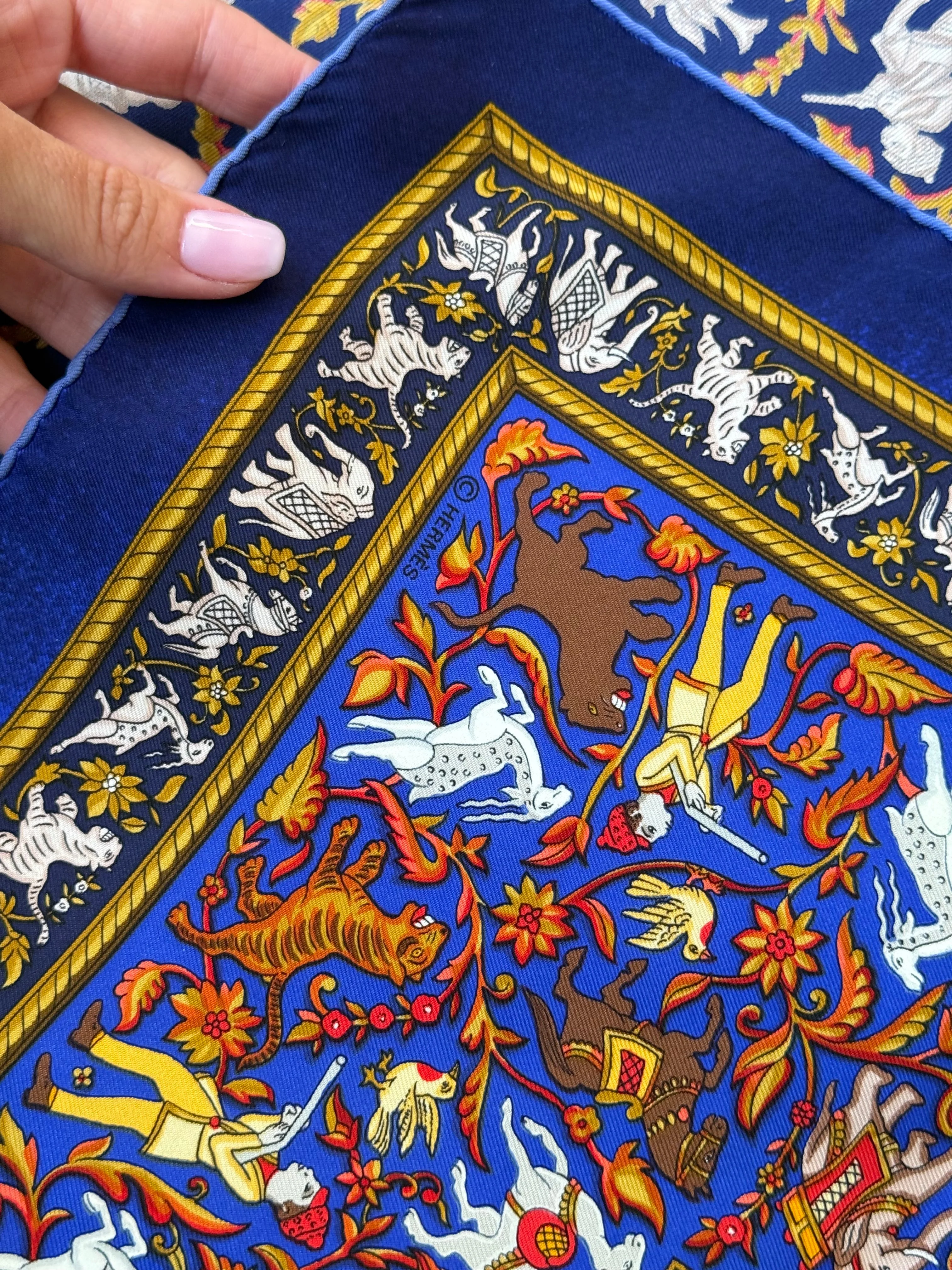 Foulard Hermès – Modèle Chasse En Inde - Image 7