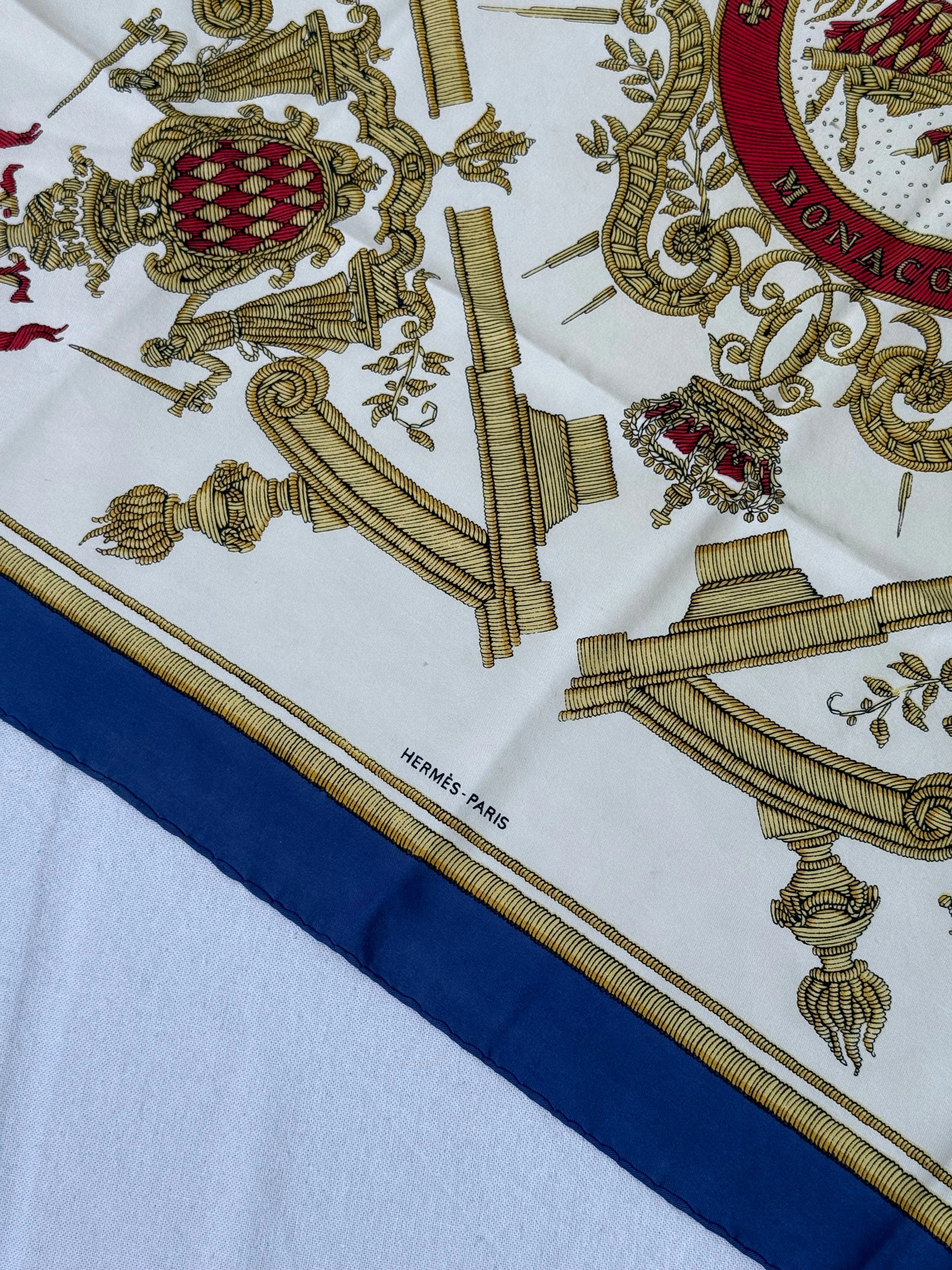 Foulard Hermès - Modèle Deo Juvante Monaco - Image 4