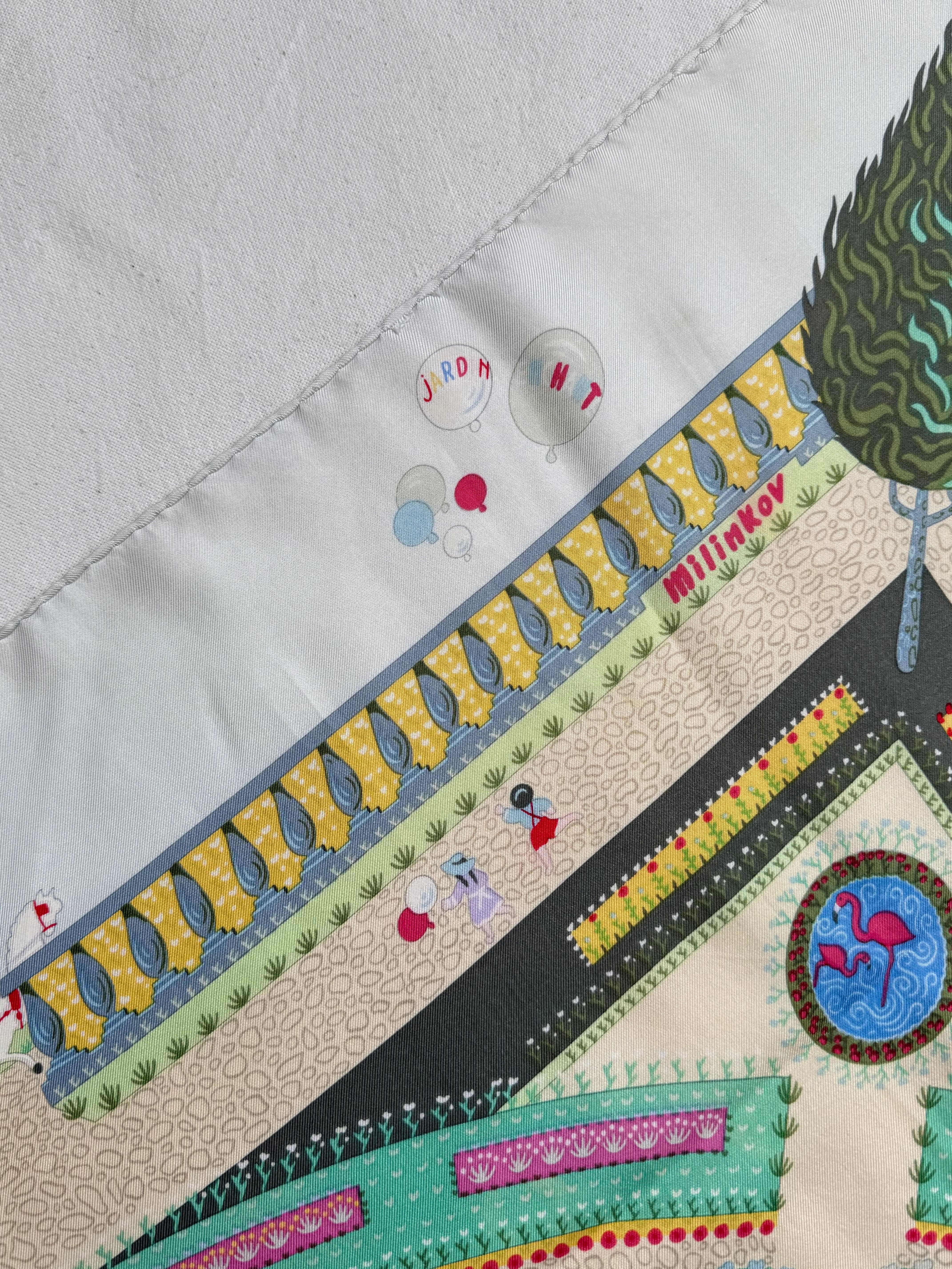 Hermès - Foulard - Modèle Jardin Enchanté - Image 5