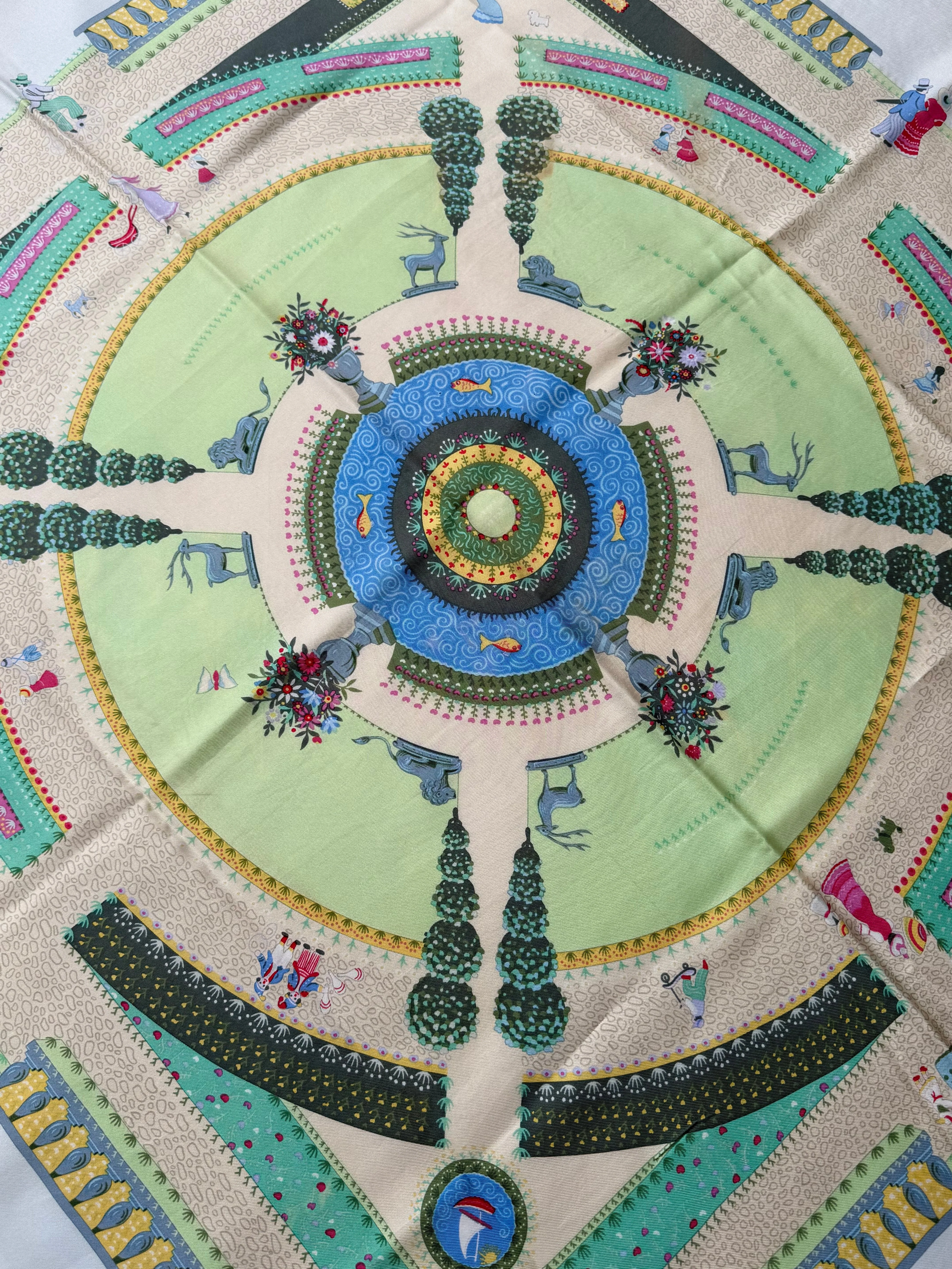 Hermès - Foulard - Modèle Jardin Enchanté - Image 6