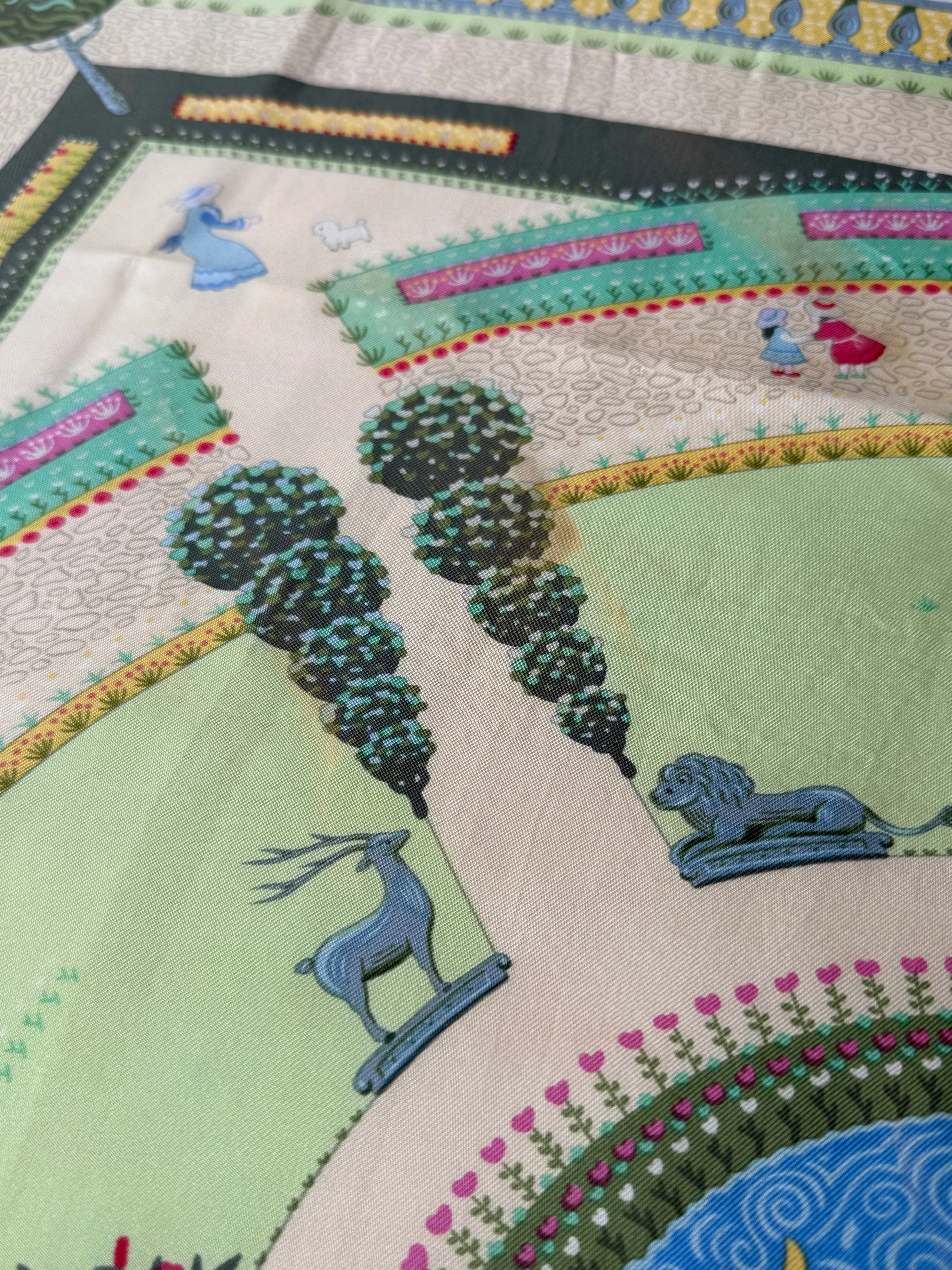 Hermès - Foulard - Modèle Jardin Enchanté - Image 7