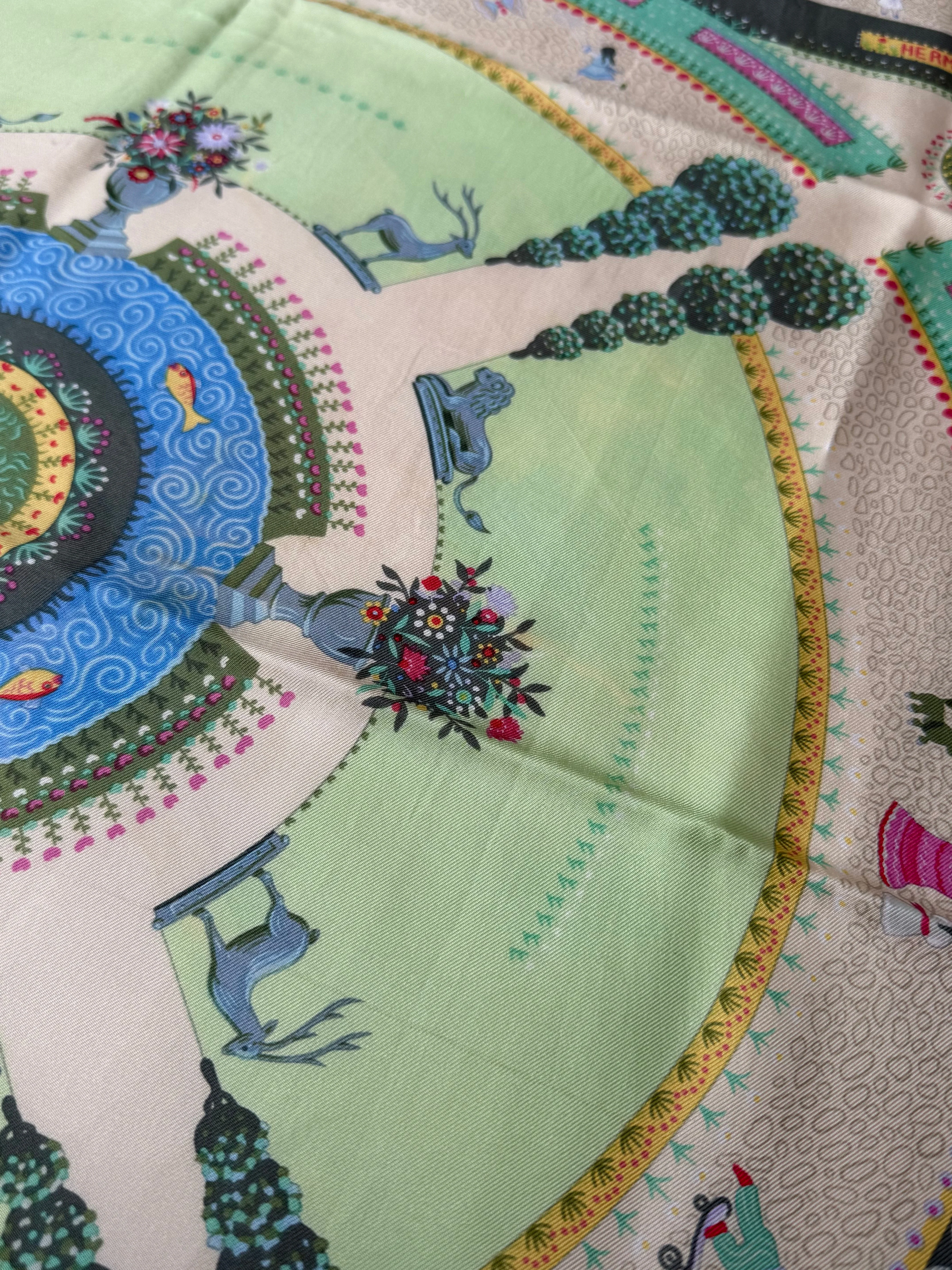 Hermès - Foulard - Modèle Jardin Enchanté - Image 8