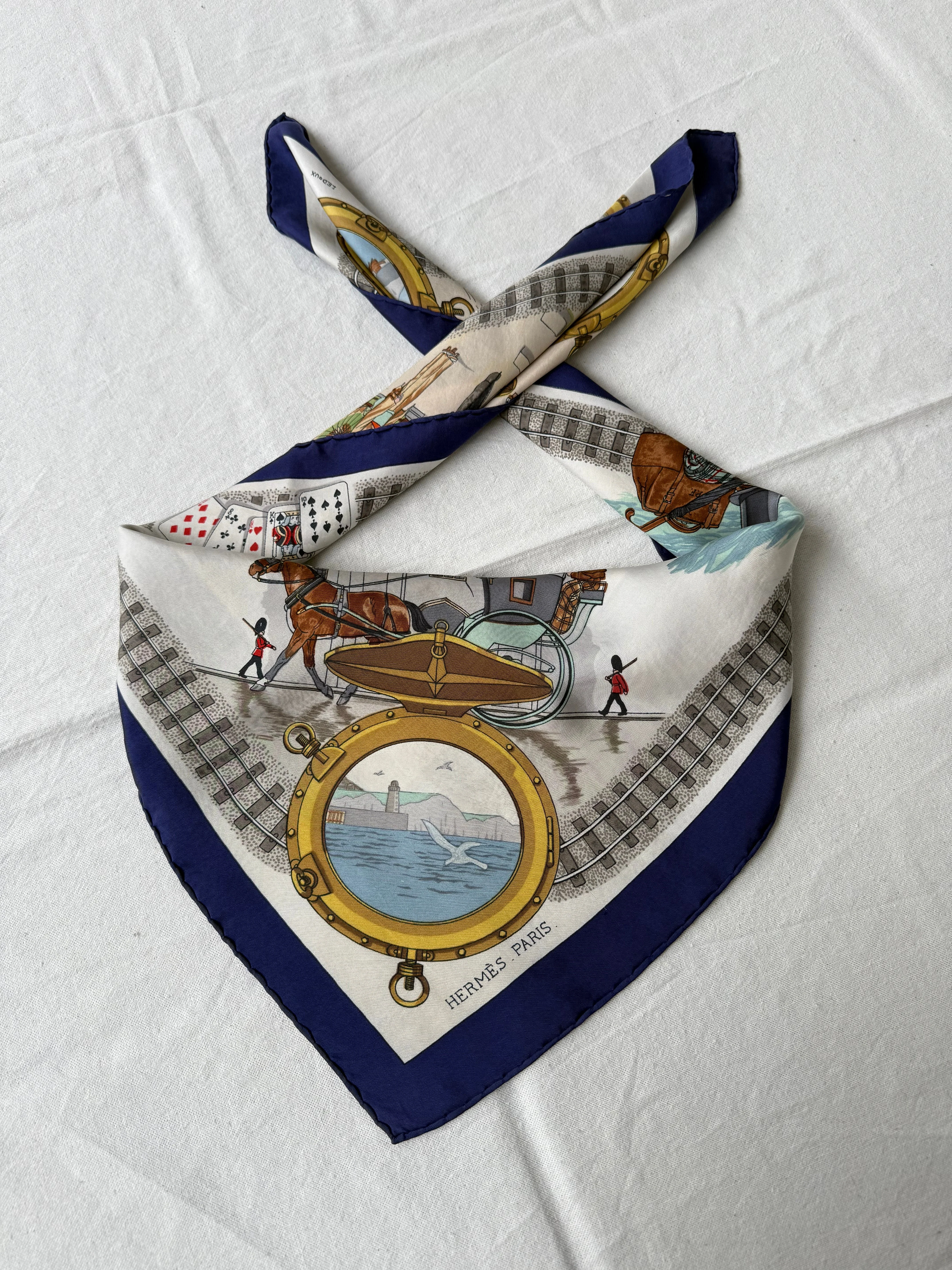 Foulard Hermès – Modèle Le Tour Du Monde En 80 Jours - Image 2
