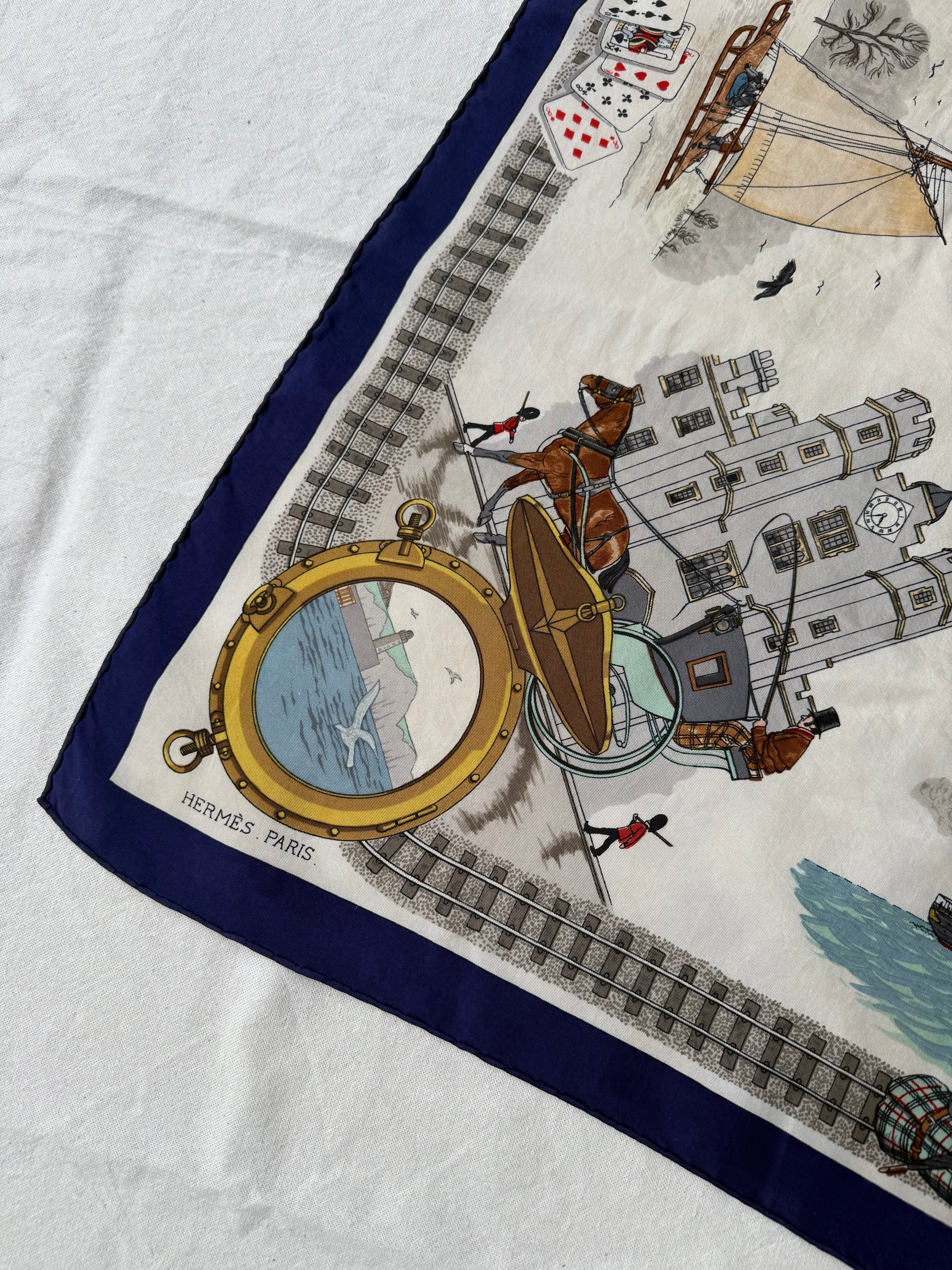 Foulard Hermès – Modèle Le Tour Du Monde En 80 Jours - Image 4