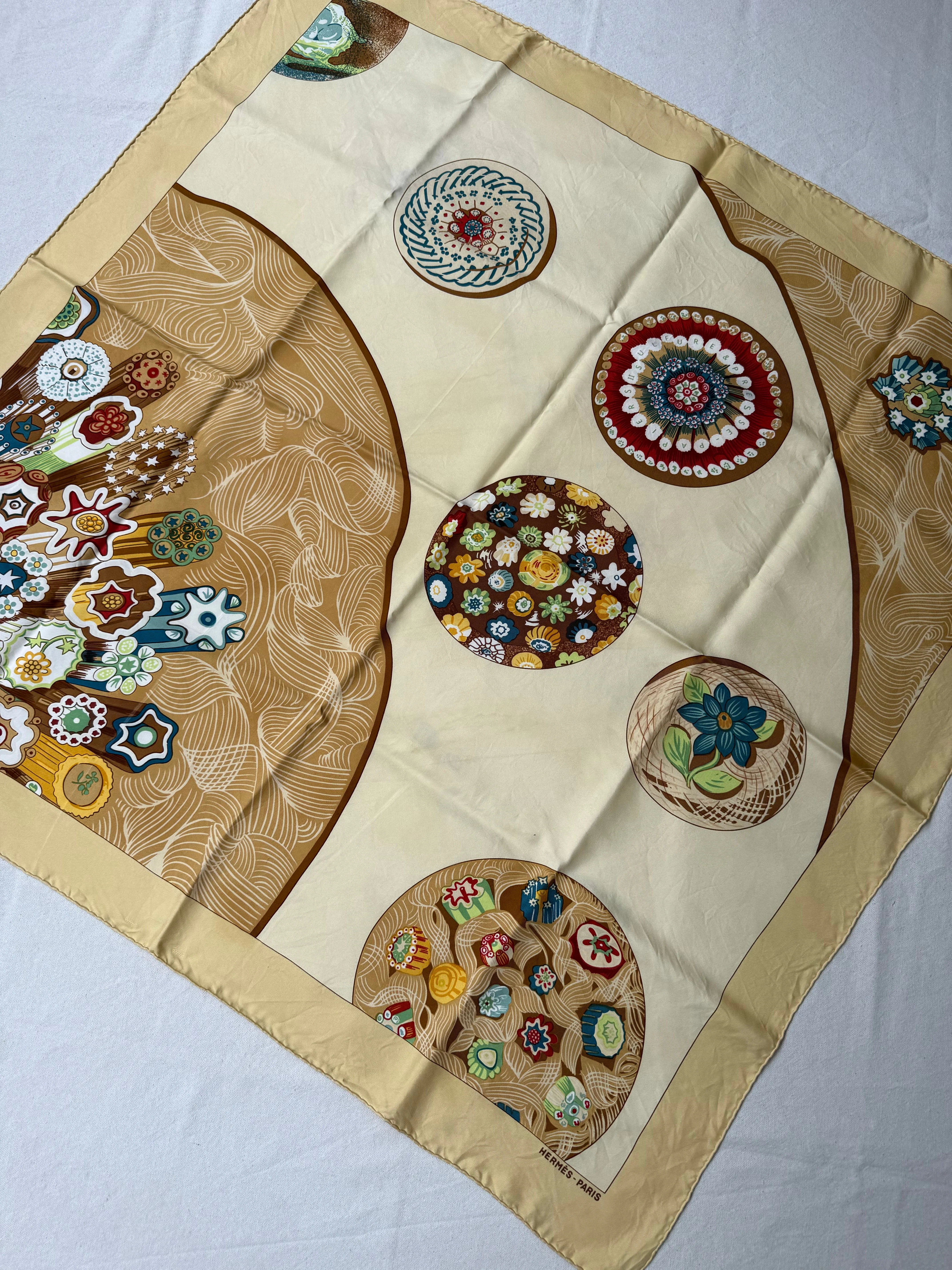 Foulard Hermès – Modèle Sulfures Et Presse-Papiers Ii - Image 3