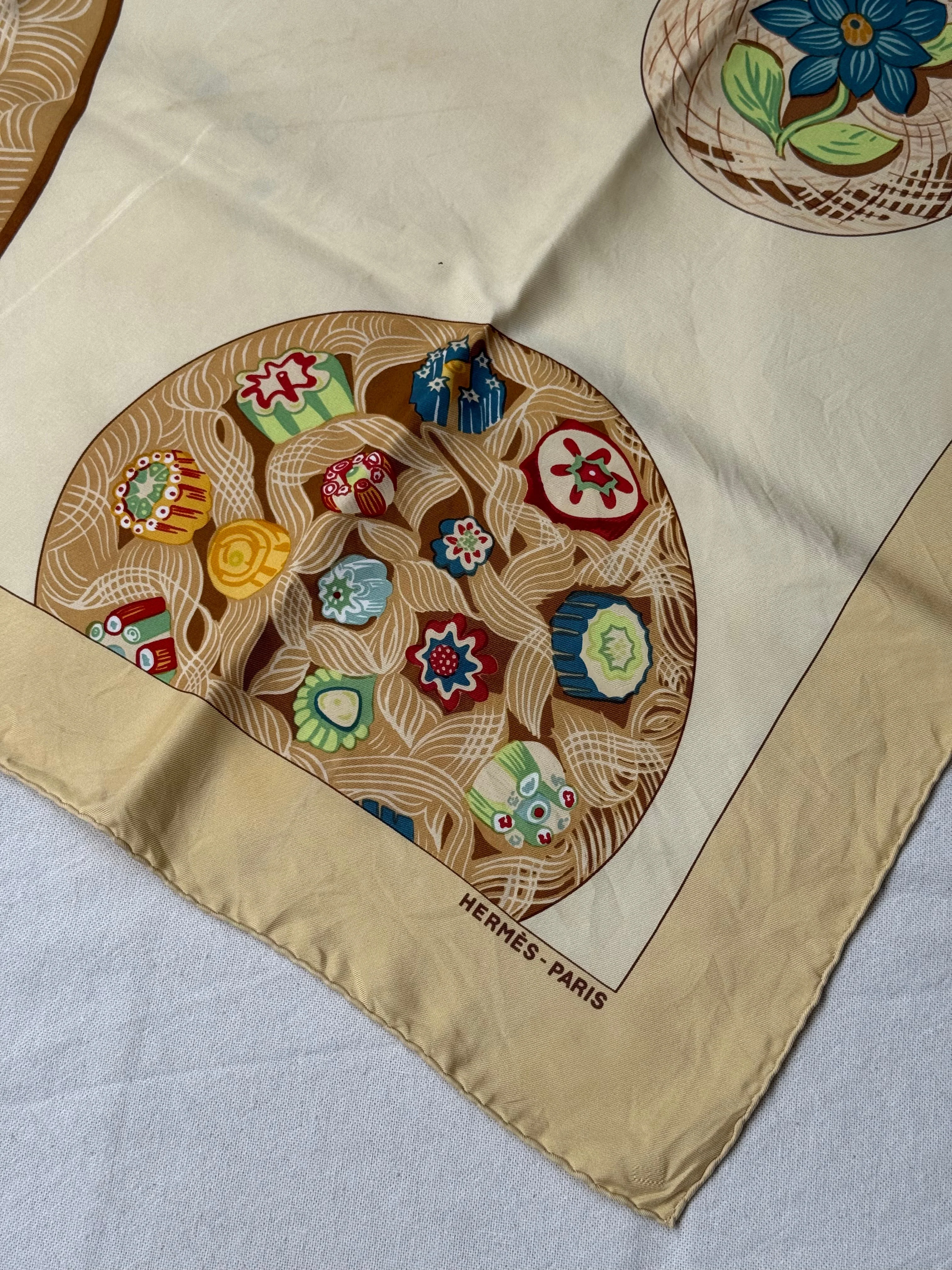 Foulard Hermès – Modèle Sulfures Et Presse-Papiers Ii - Image 4