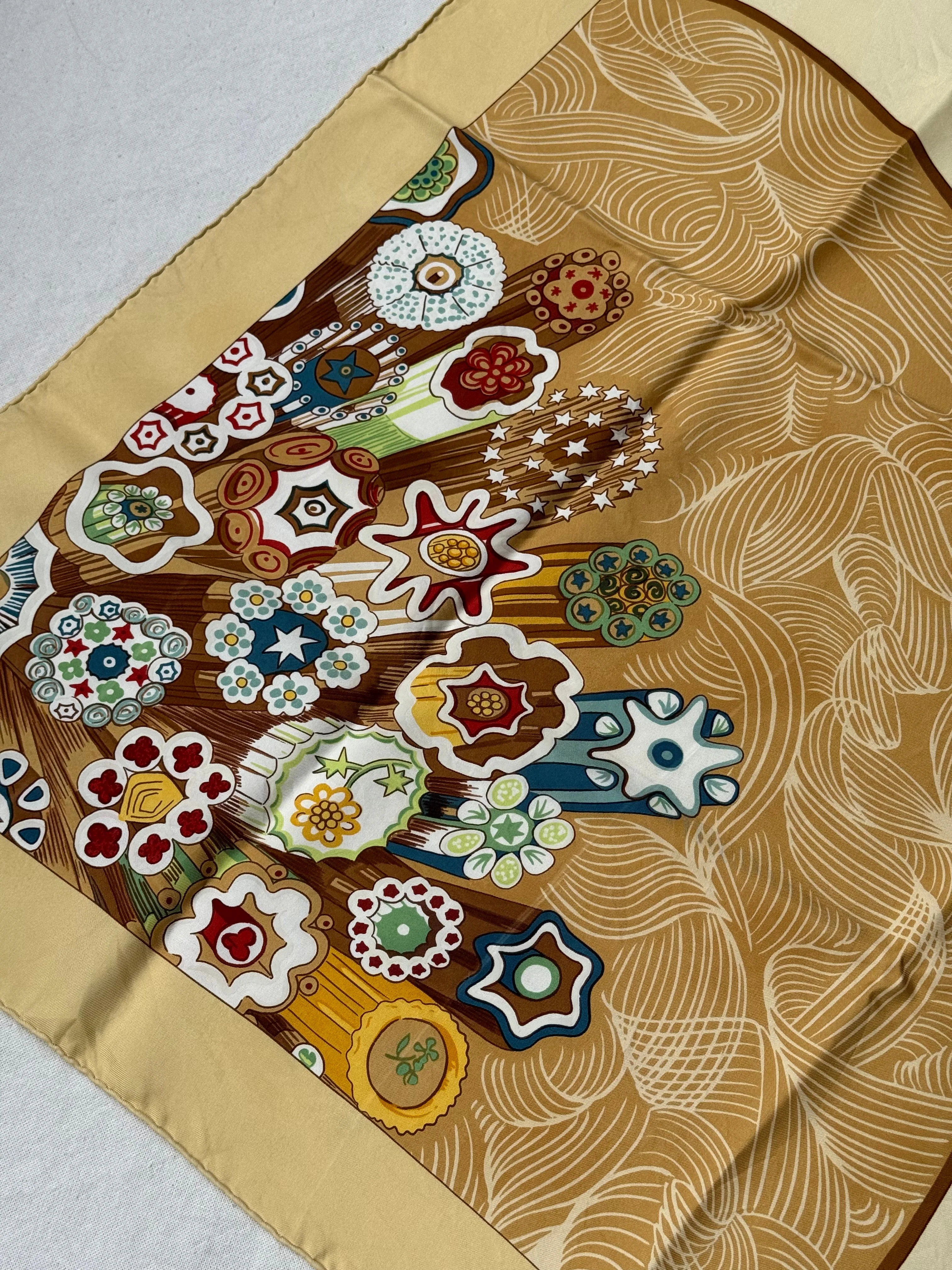 Foulard Hermès – Modèle Sulfures Et Presse-Papiers Ii - Image 5