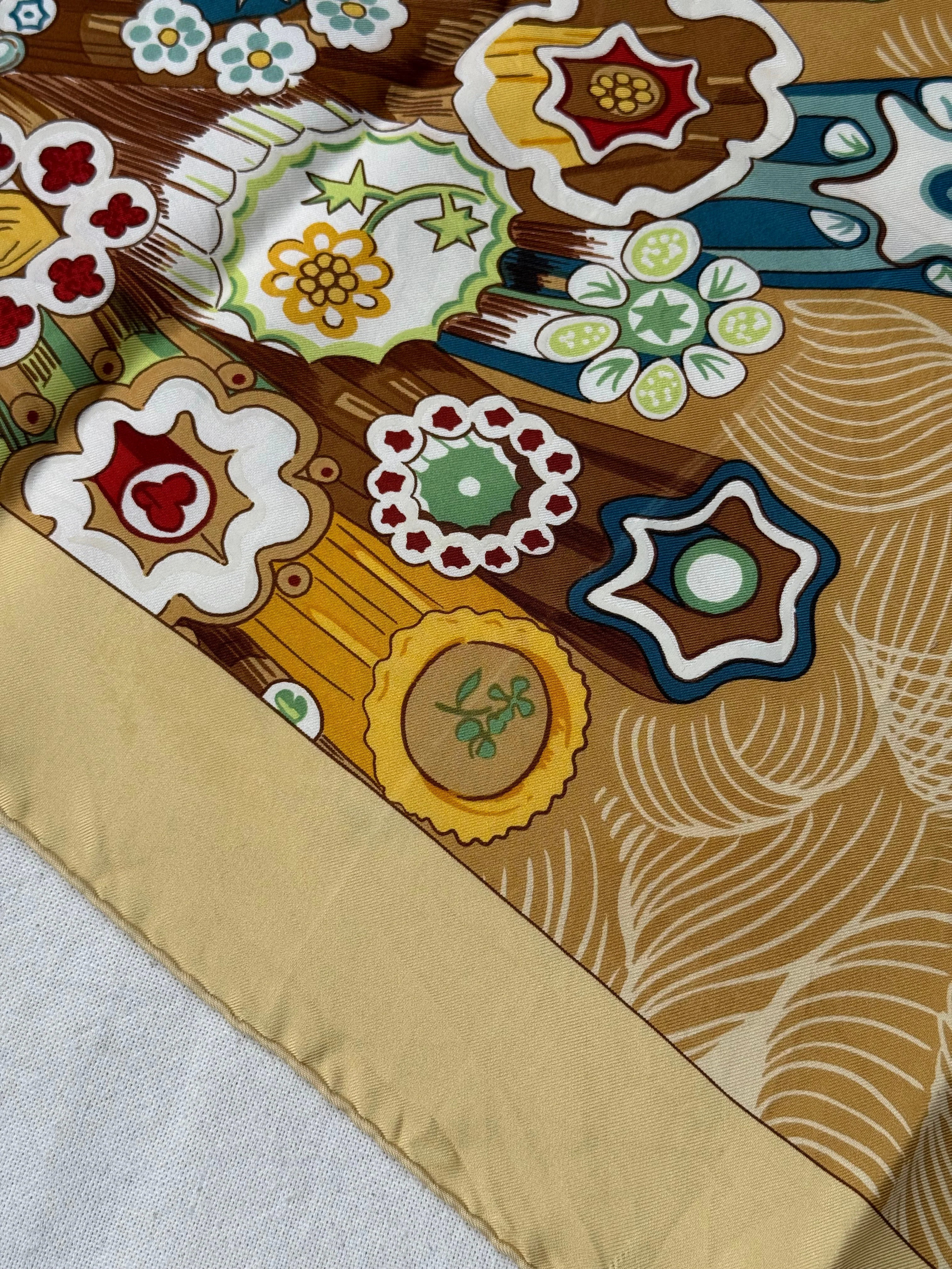 Foulard Hermès – Modèle Sulfures Et Presse-Papiers Ii - Image 9