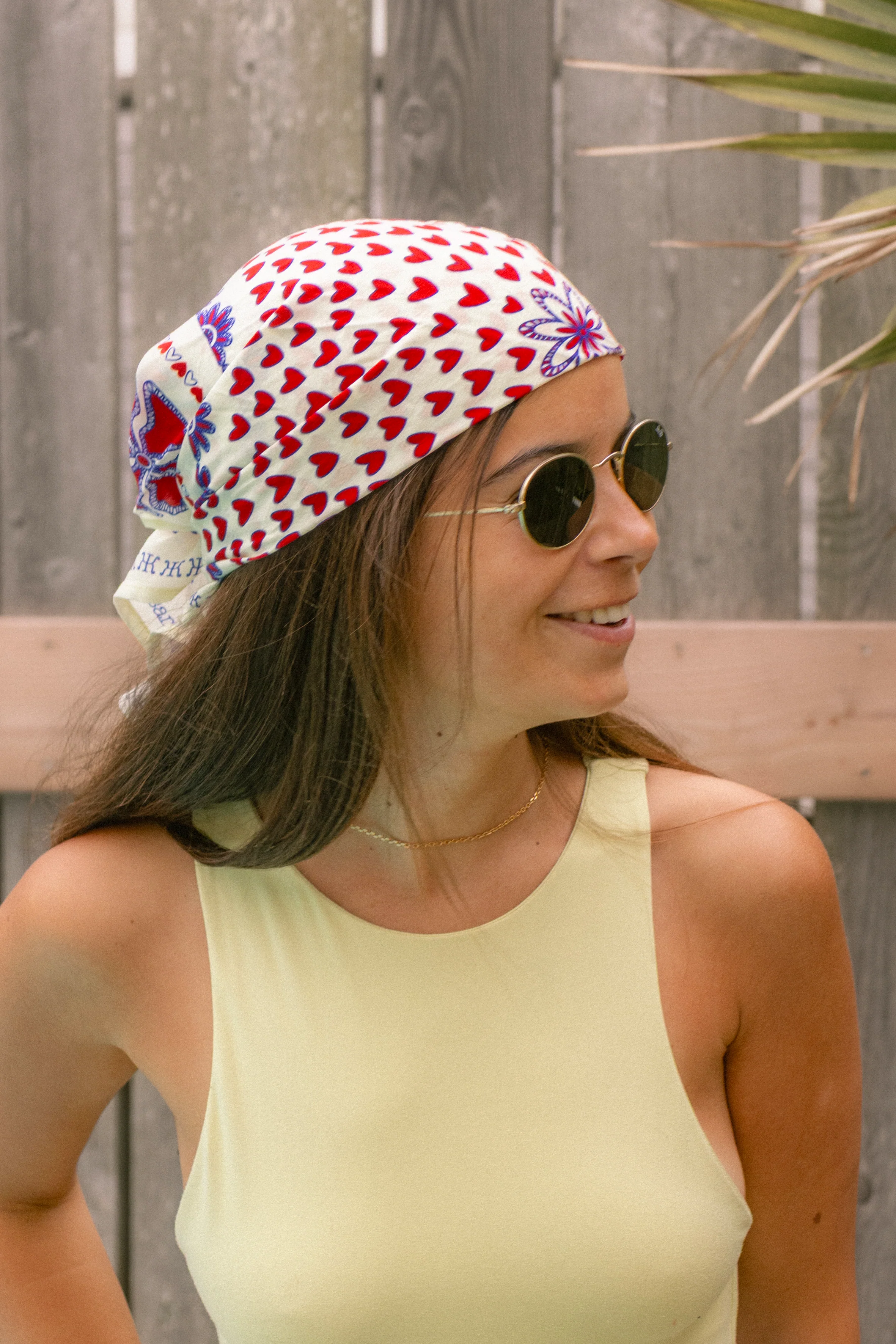 Foulard Hanoi - Blanc & Rouge - Image 3