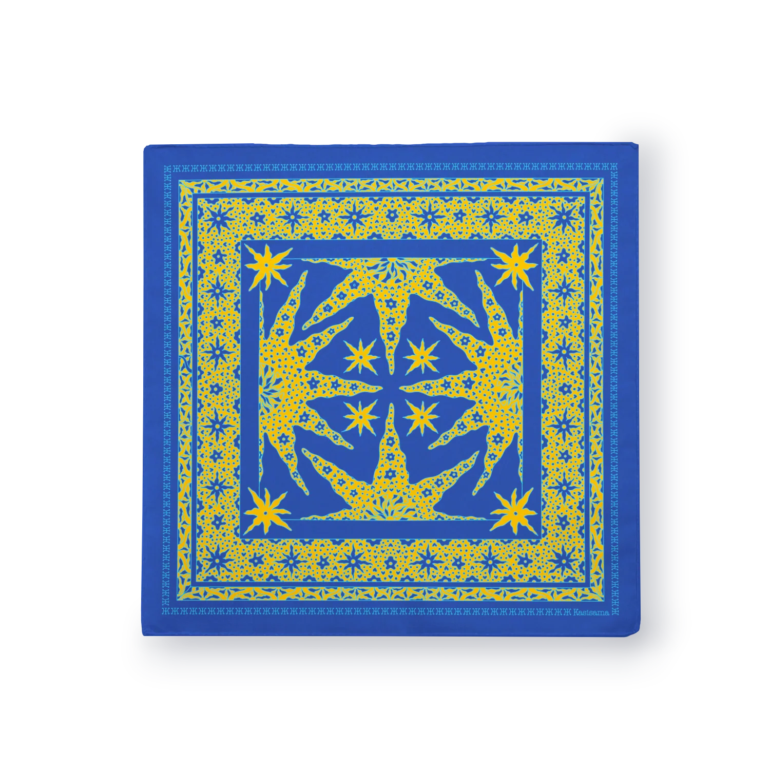 Foulard Samui - Bleu & Jaune - Image 2