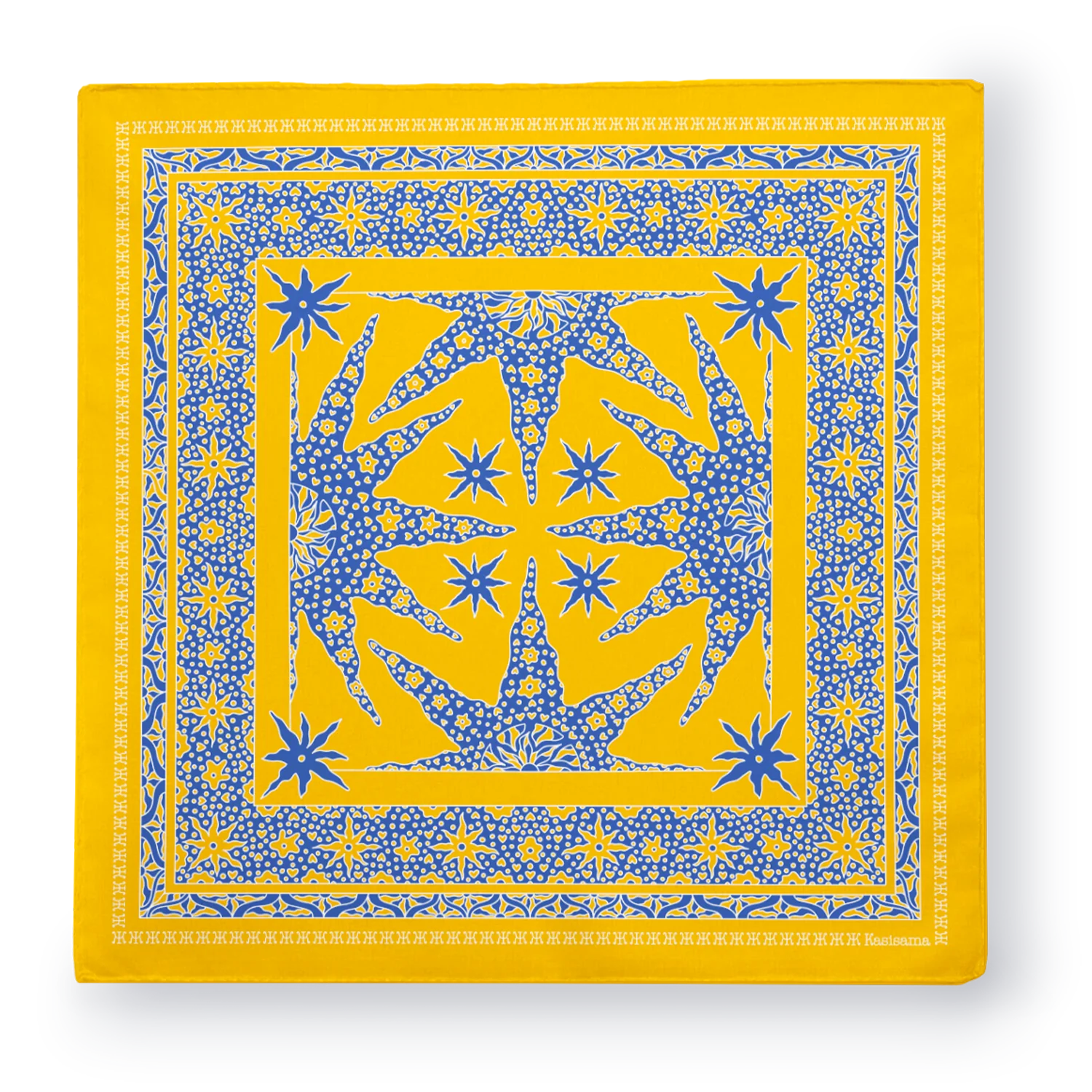 Foulard Samui - Jaune & Bleu - Image 4