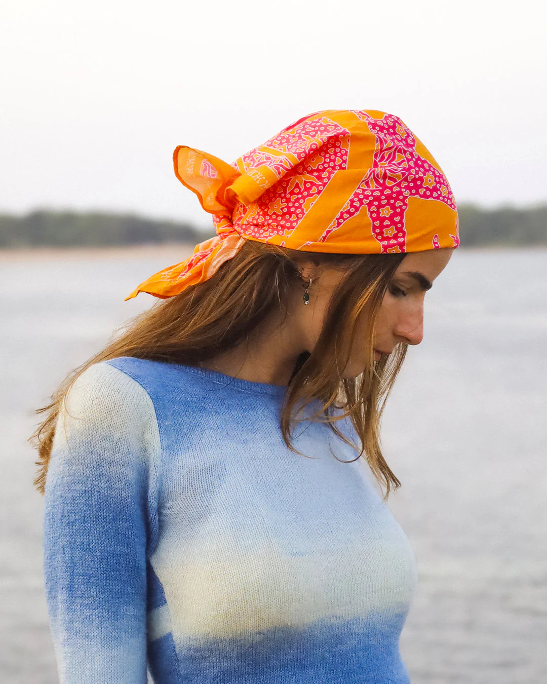 Foulard Samui - Orange & Rose - Image 3