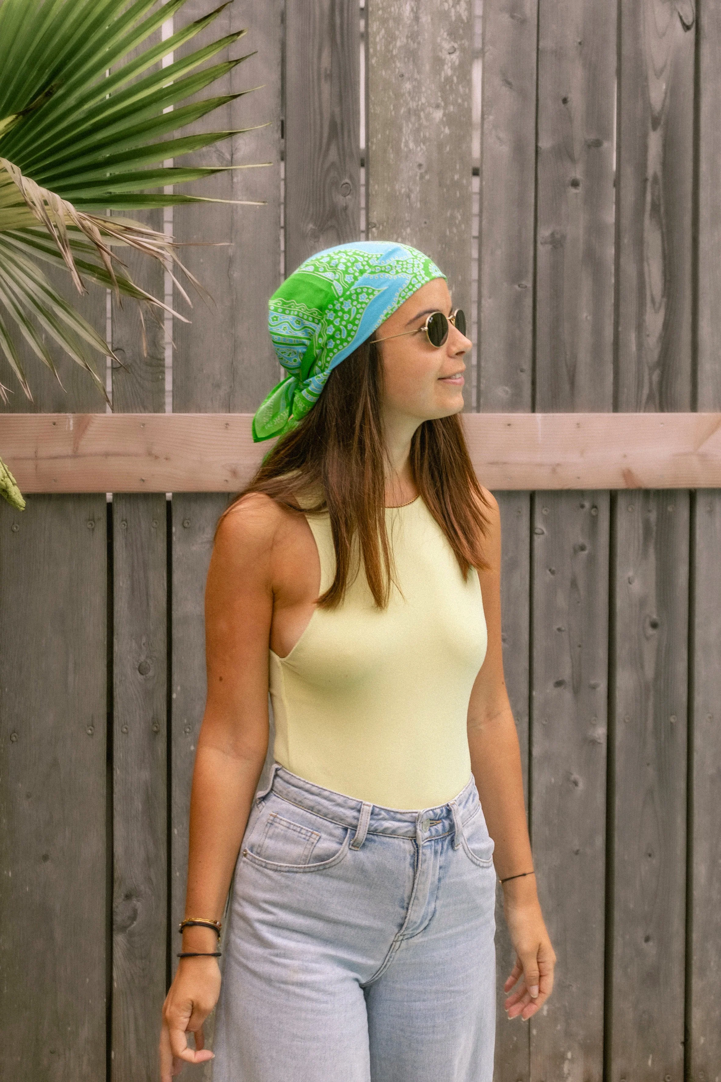 Foulard Siargao - Vert & Bleu - Image 3