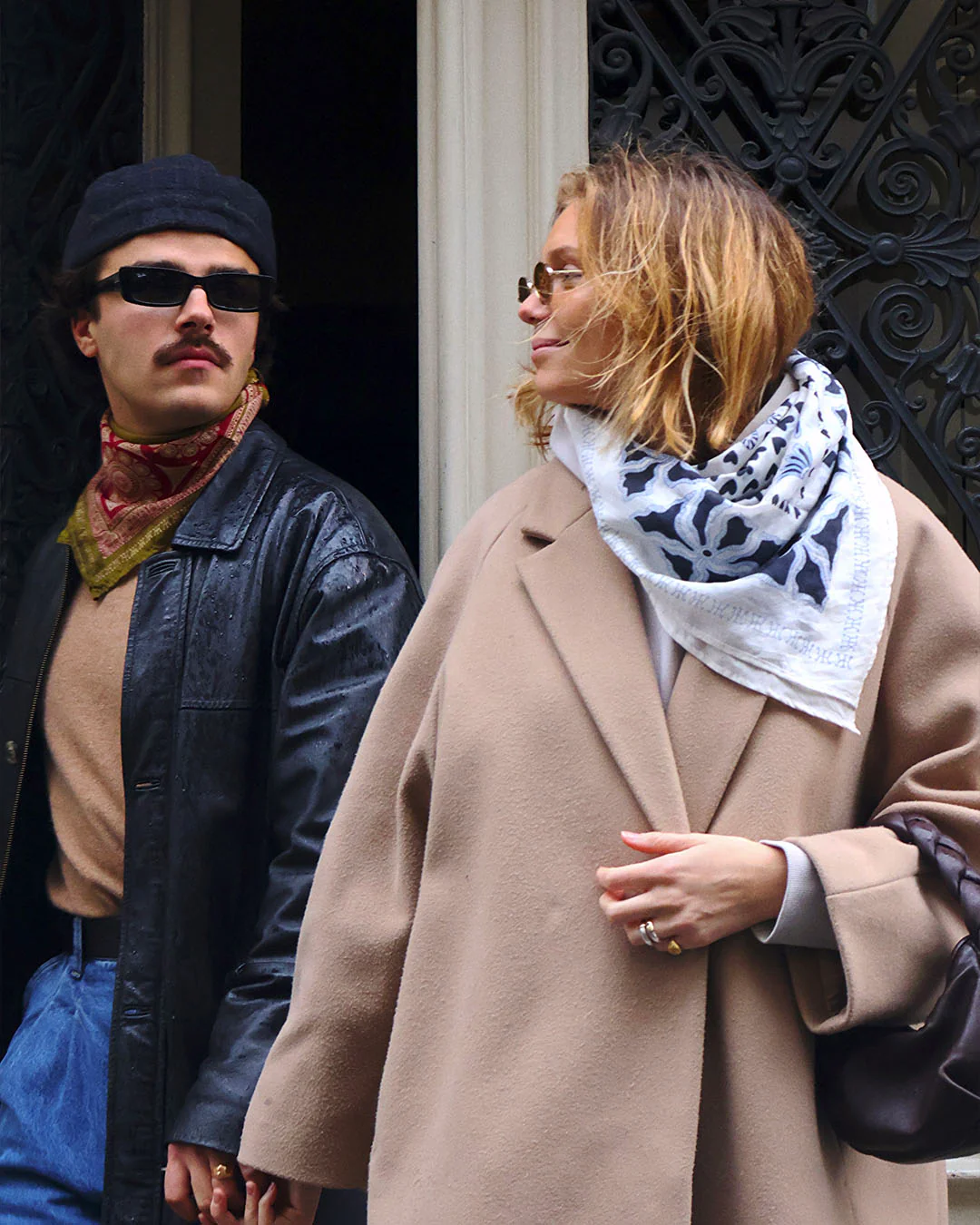 Foulard Sidemen - Olive & Bordeaux - 100% Coton - Image 4