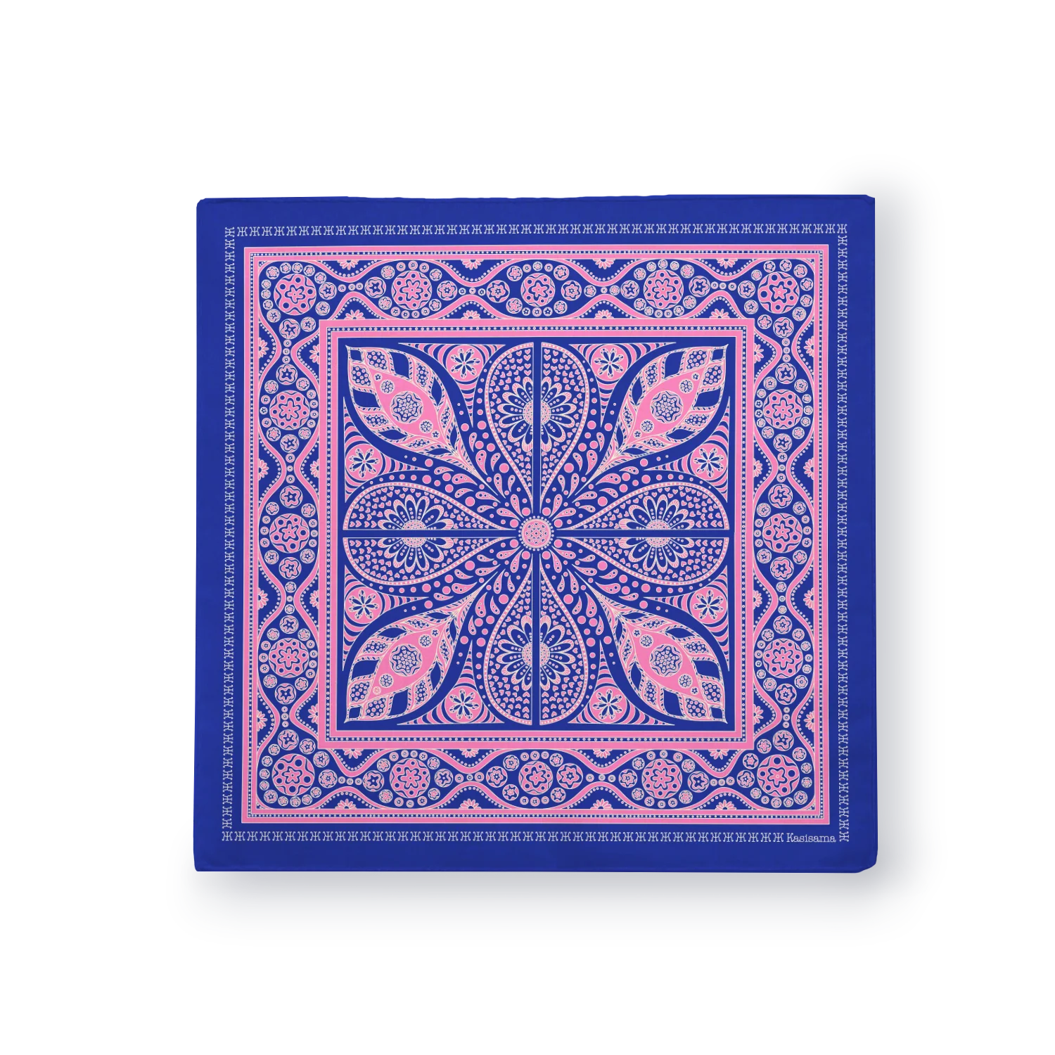 Foulard Vang Vieng - Bleu & Rose - Image 2