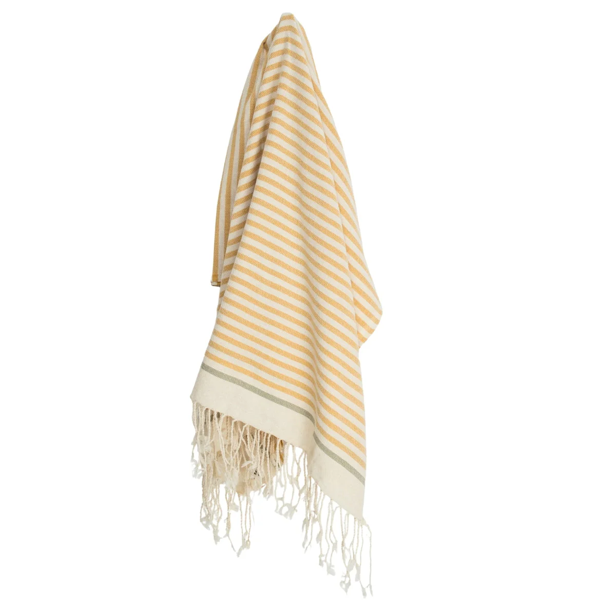 Fouta - Coton - Jaune Moutarde / Tilleul - Biarritz - Image 5