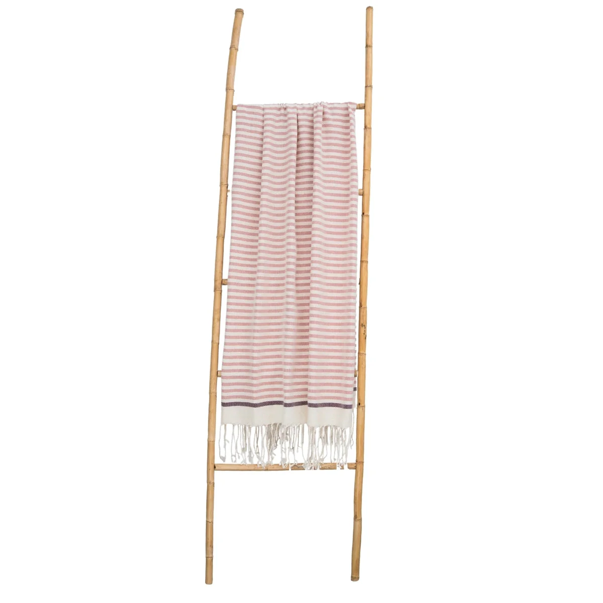Fouta - Coton - Rose Poudré / Prune - Biarritz - Image 4