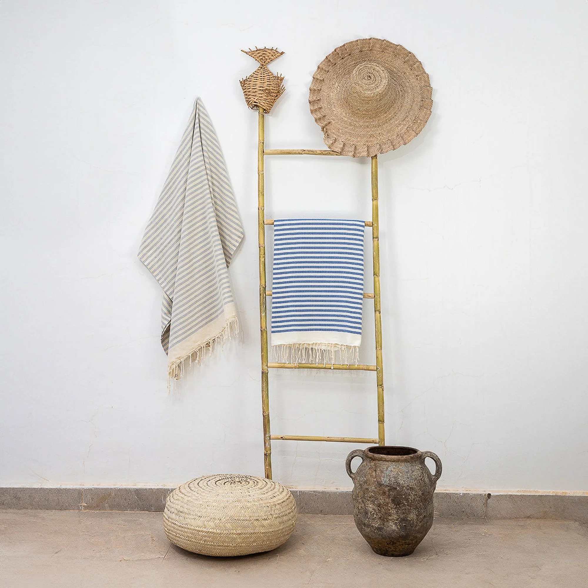 Fouta - Coton - Bleu Grec - Hossegor - Image 3