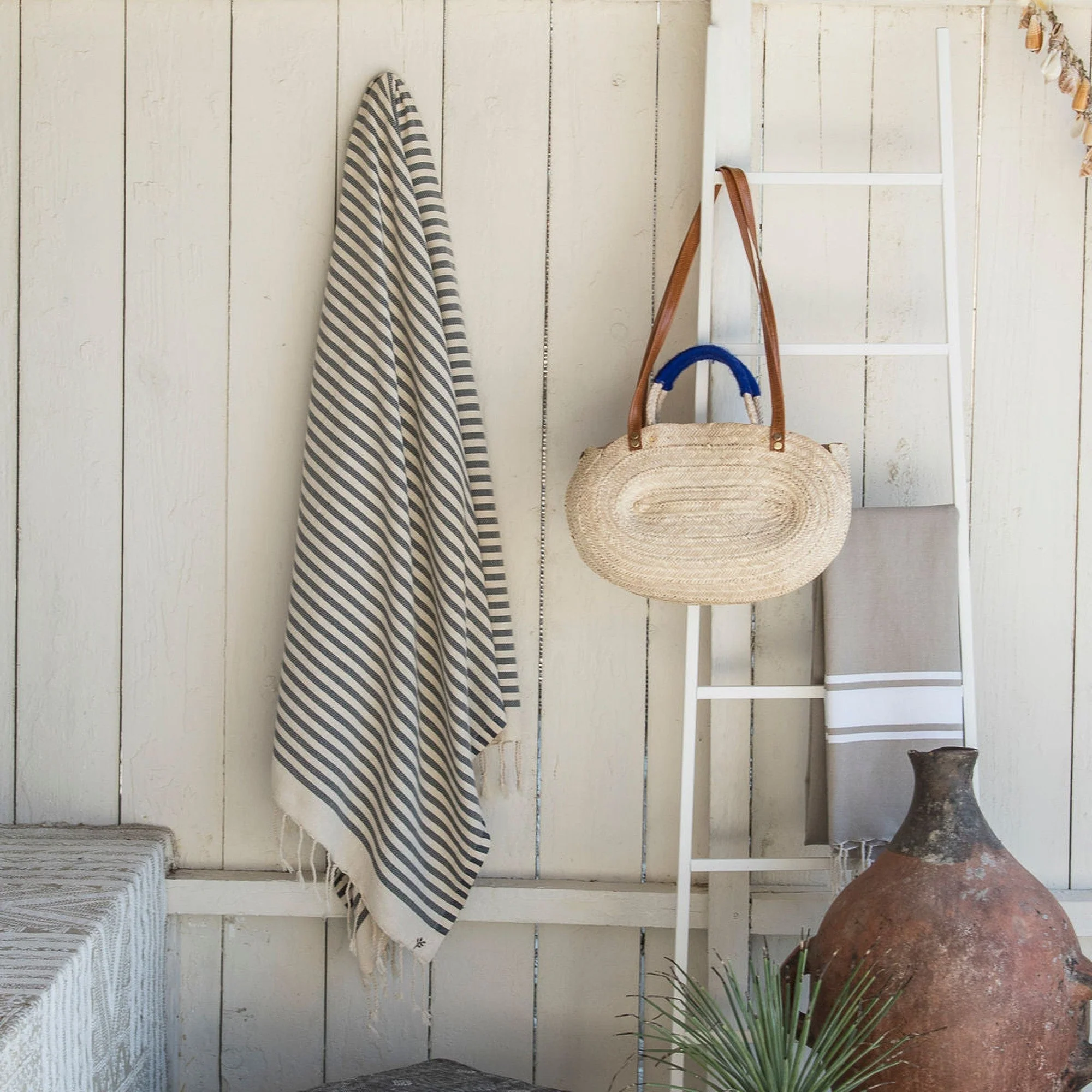 Fouta - Coton - Bleu Denim - Hossegor - Image 2