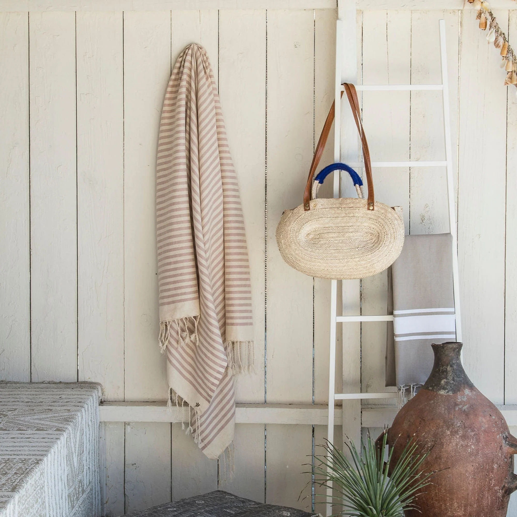 Fouta - Coton - Rose Poudré - Hossegor - Image 2