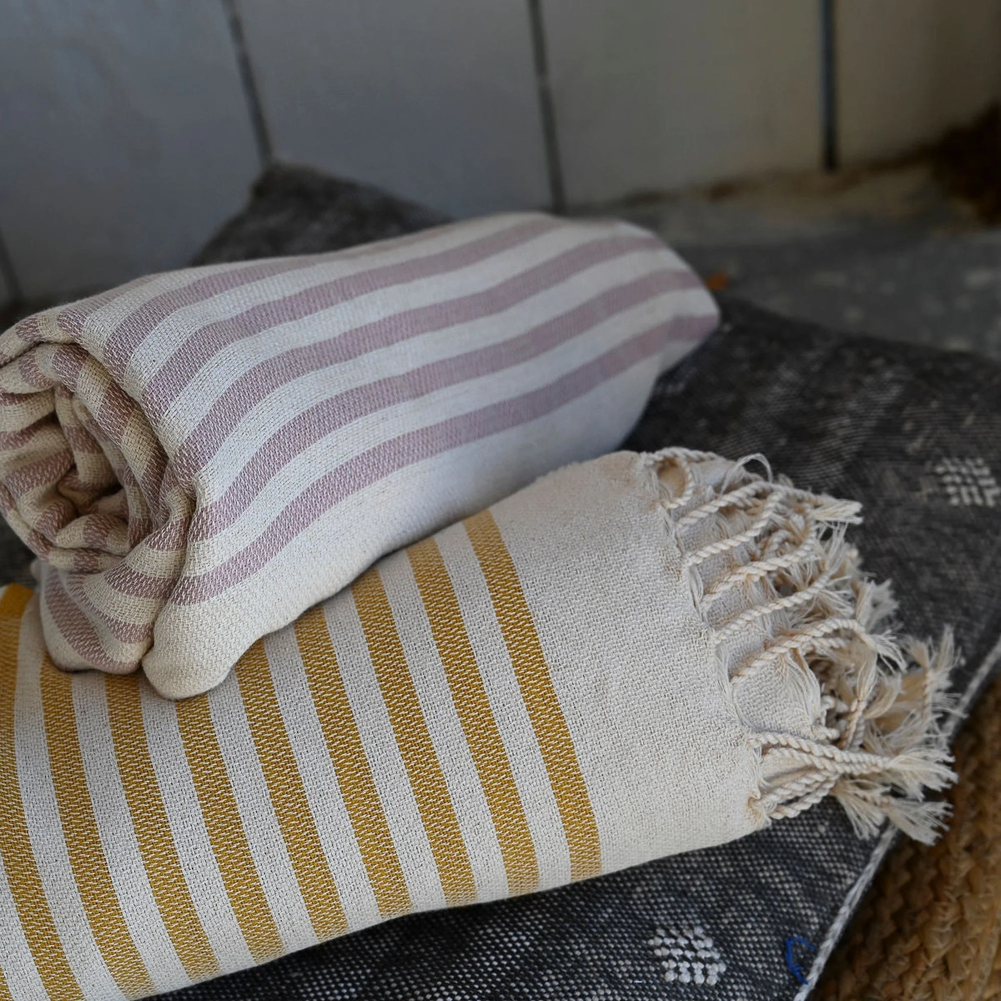 Fouta - Coton - Rose Poudré - Hossegor - Image 5