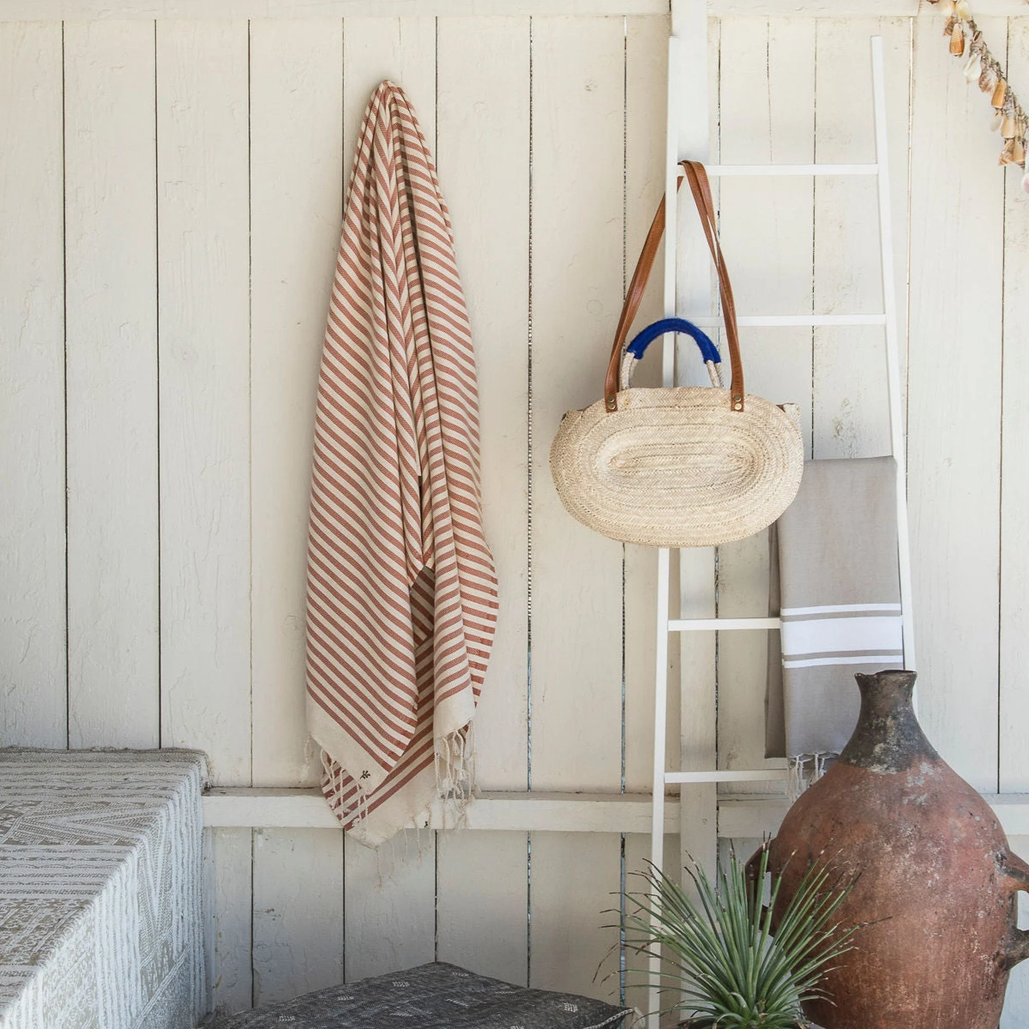 Fouta - Coton - Rouge Brique - Hossegor - Image 2