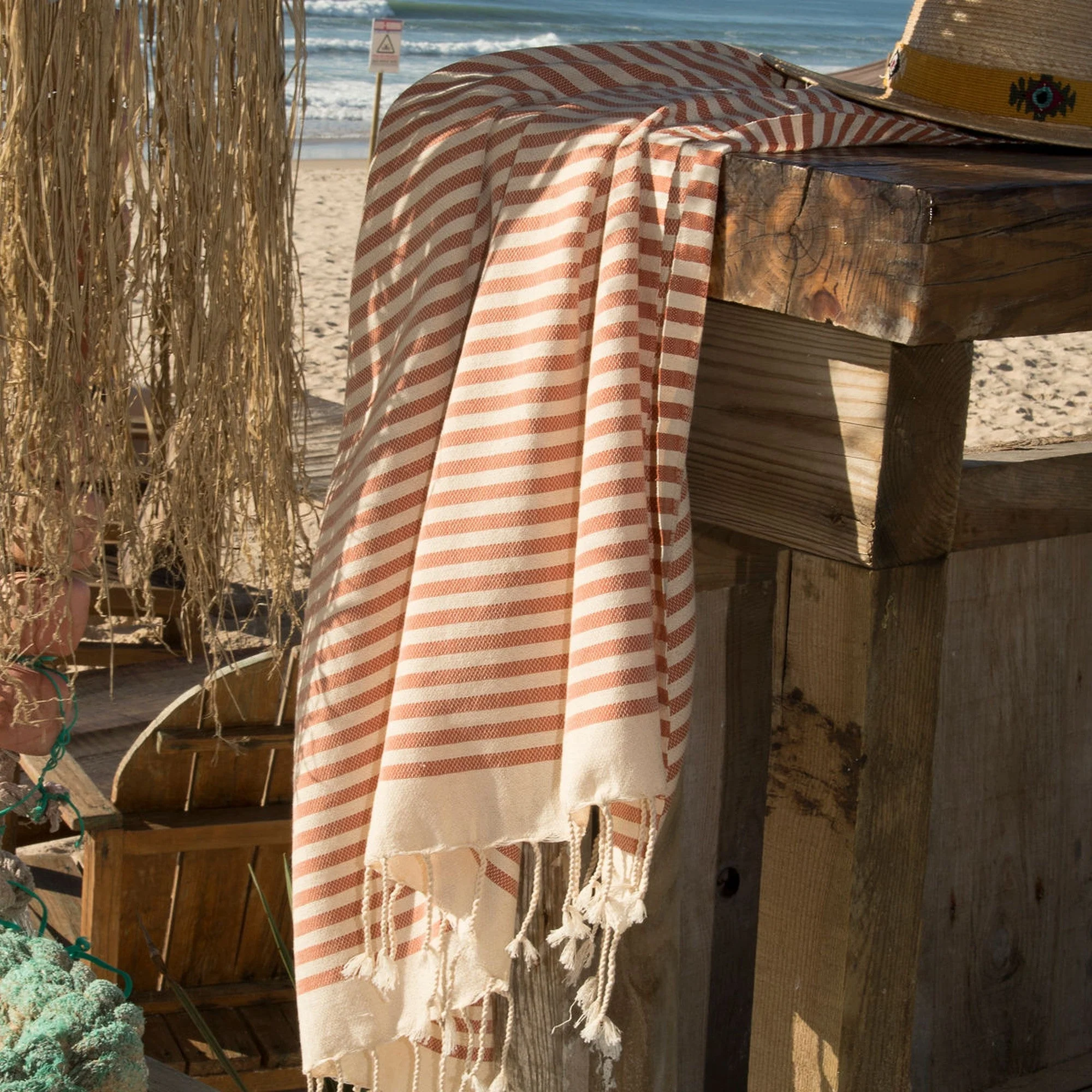 Fouta - Coton - Rouge Brique - Hossegor - Image 5