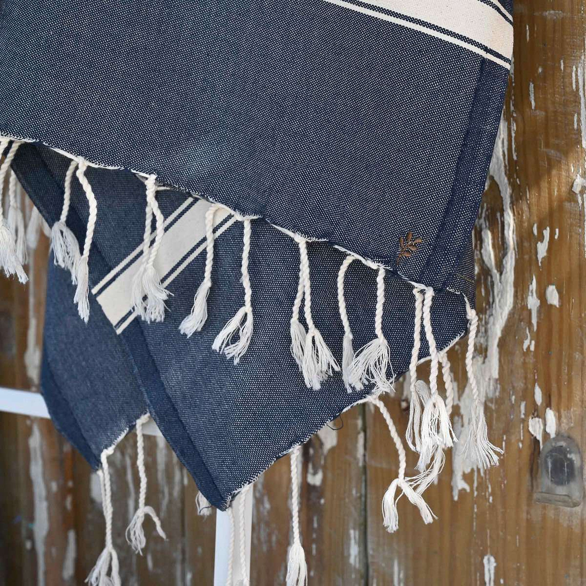 Fouta - Coton - Bleu Denim - Marsa - Image 3