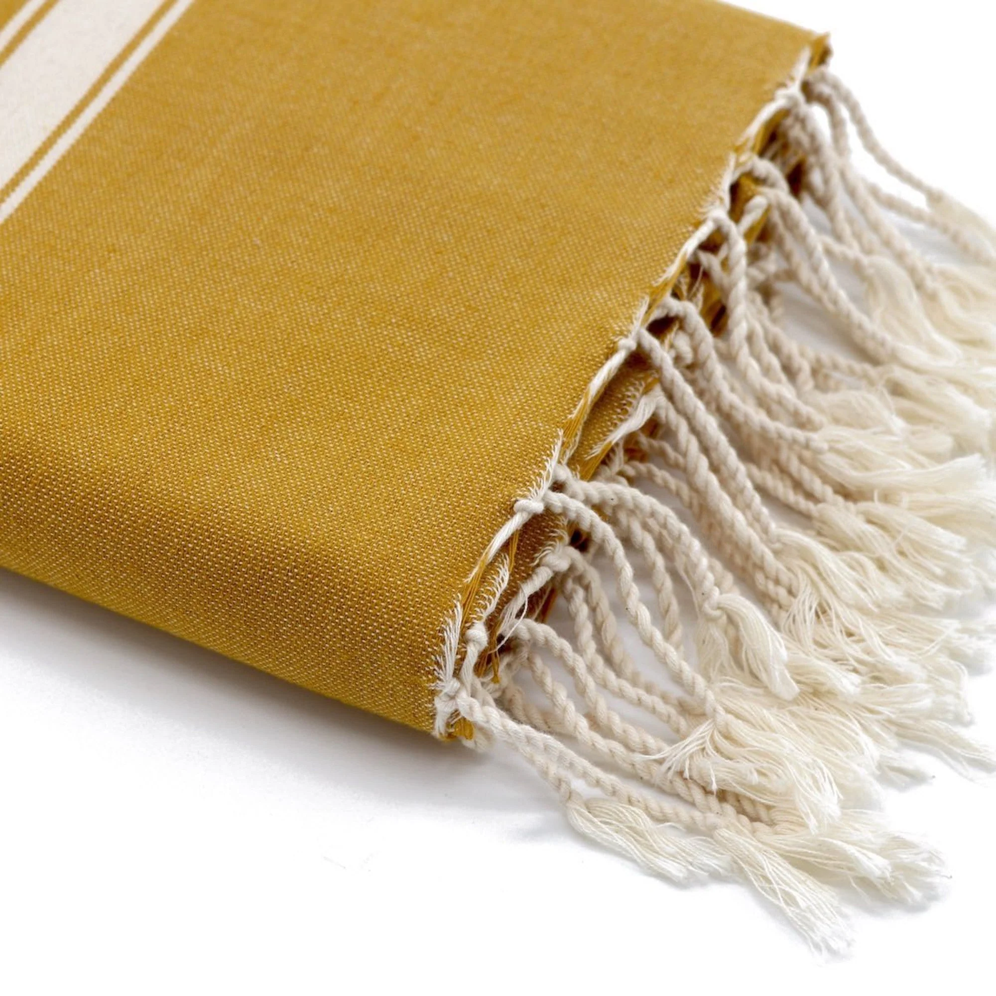 Fouta - Coton - Jaune Moutarde - Marsa - Image 4