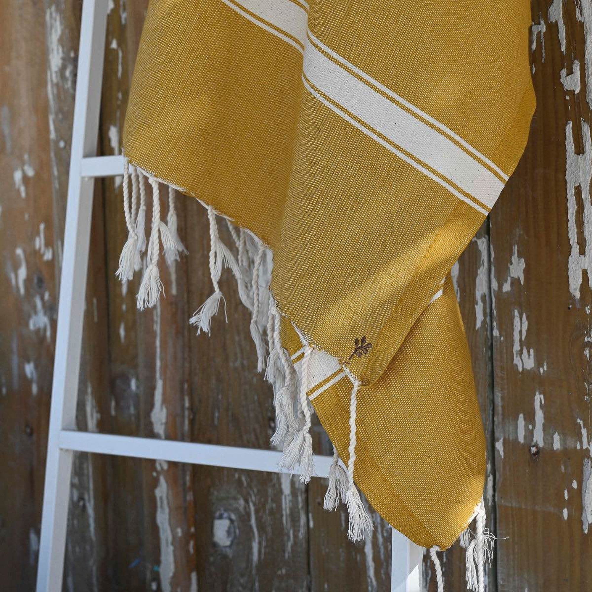 Fouta - Coton - Jaune Moutarde - Marsa - Image 5