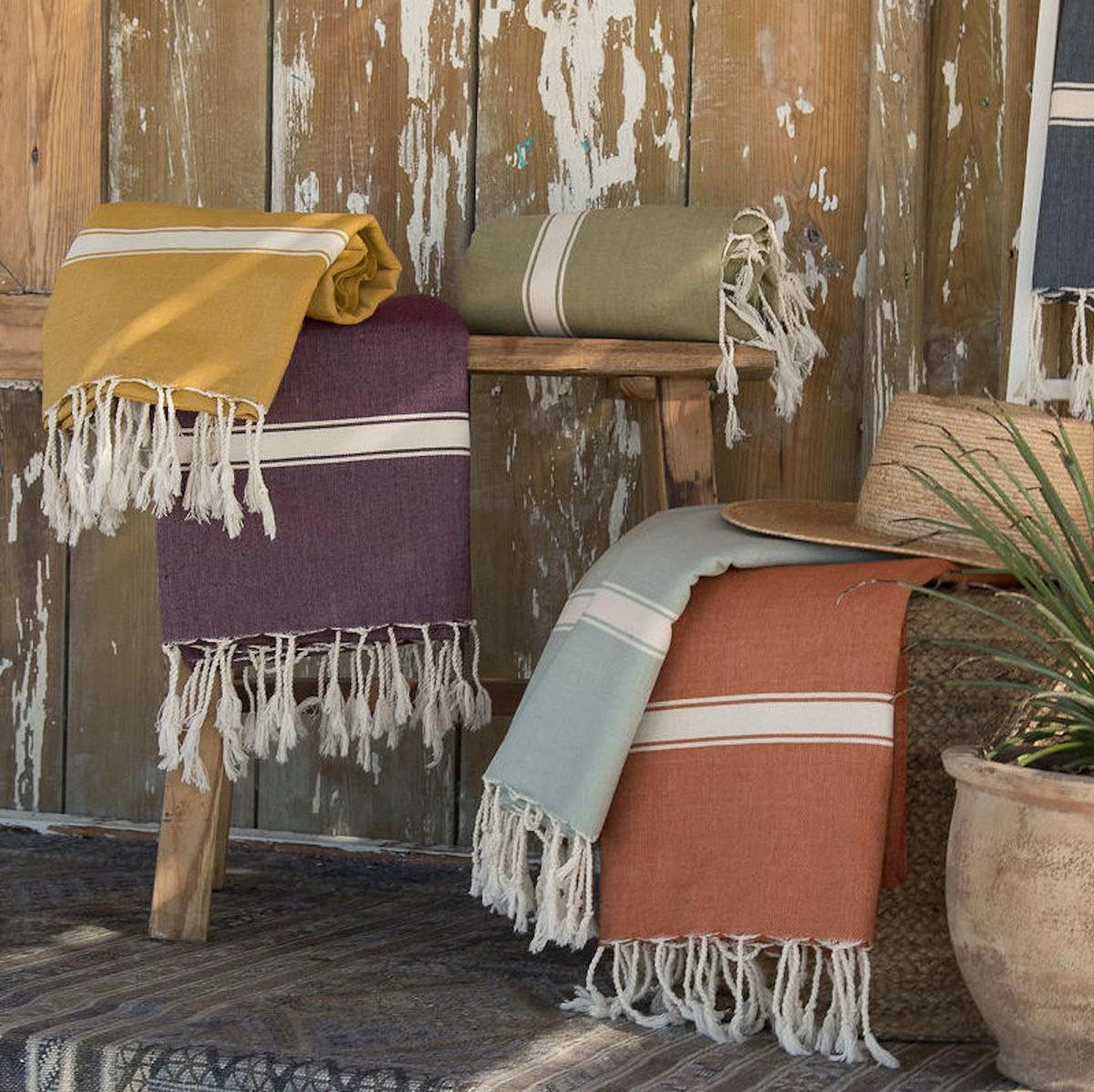 Fouta - Coton - Prune - Marsa - Image 4