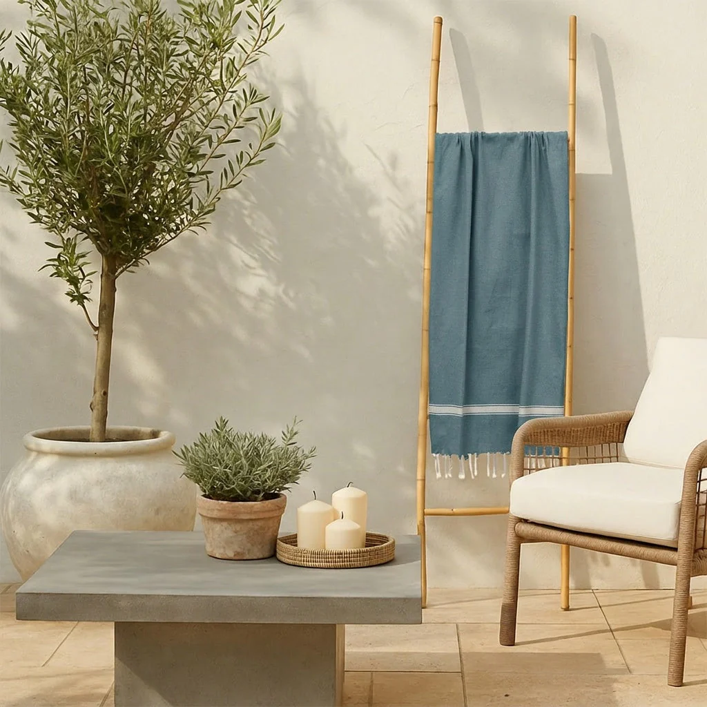 Fouta - Coton - Vert Sauge - Marsa - Image 4